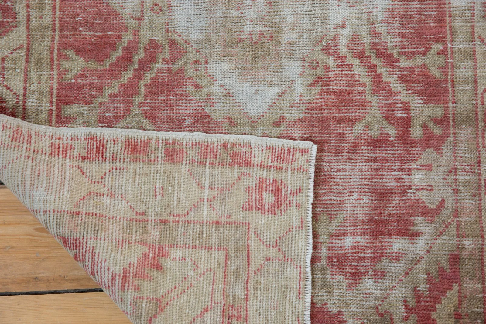 2.5x4.5 Vintage Distressed Oushak Rug - Image 11
