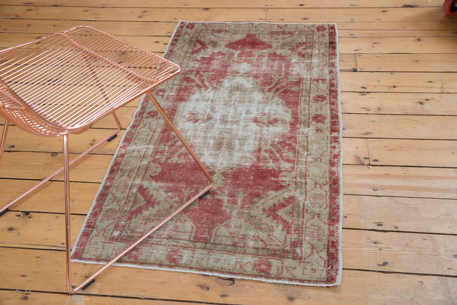 2.5x4.5 Vintage Distressed Oushak Rug - Image 13