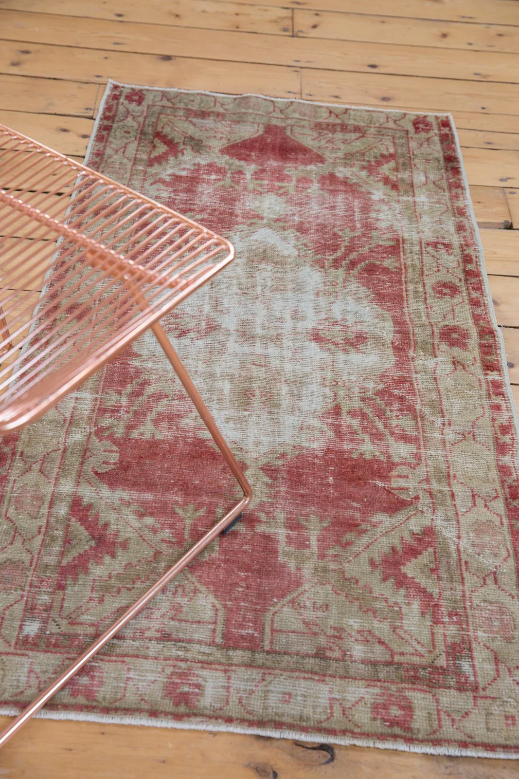 2.5x4.5 Vintage Distressed Oushak Rug - Image 3