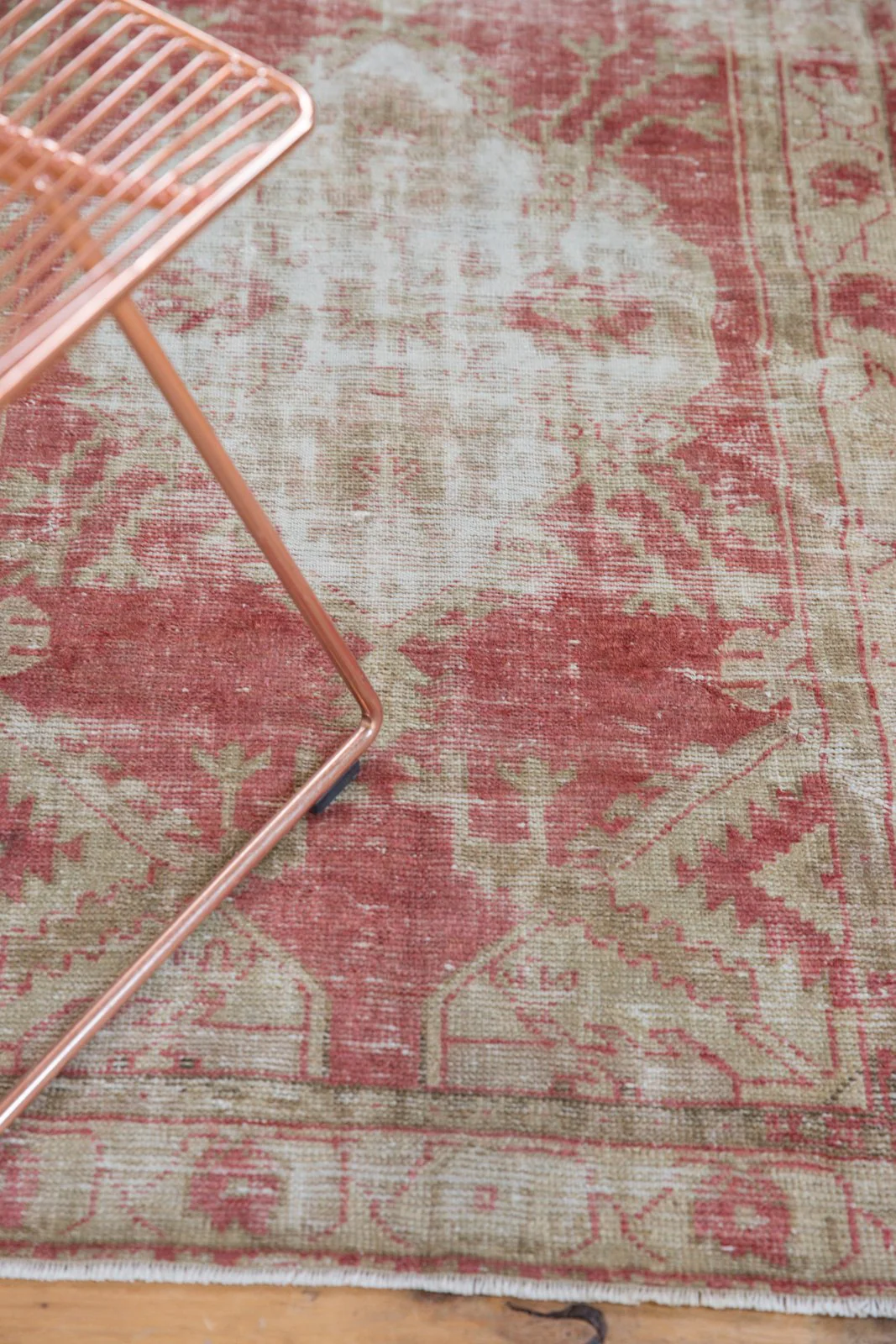 2.5x4.5 Vintage Distressed Oushak Rug - Image 4