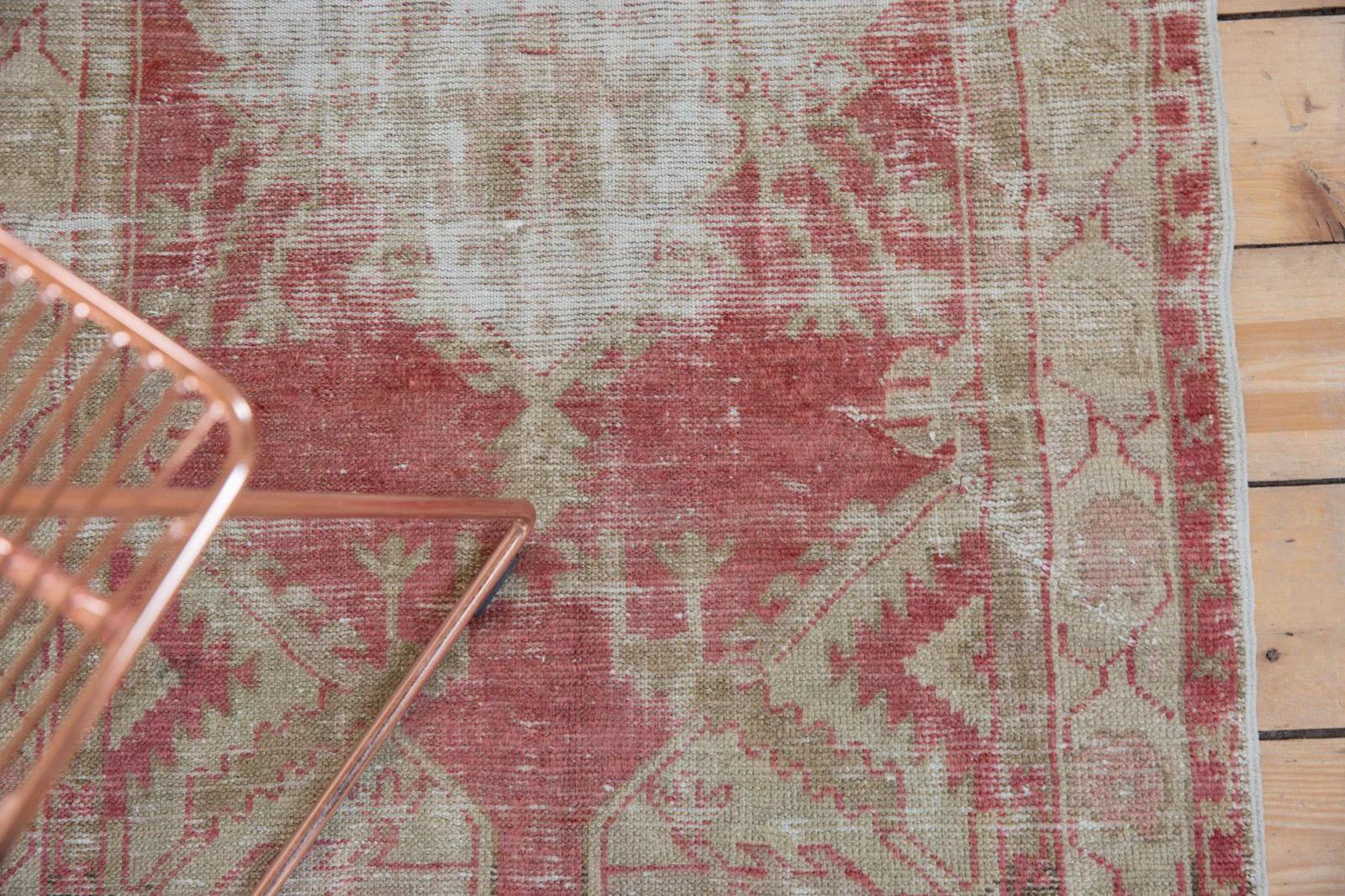 2.5x4.5 Vintage Distressed Oushak Rug - Image 5