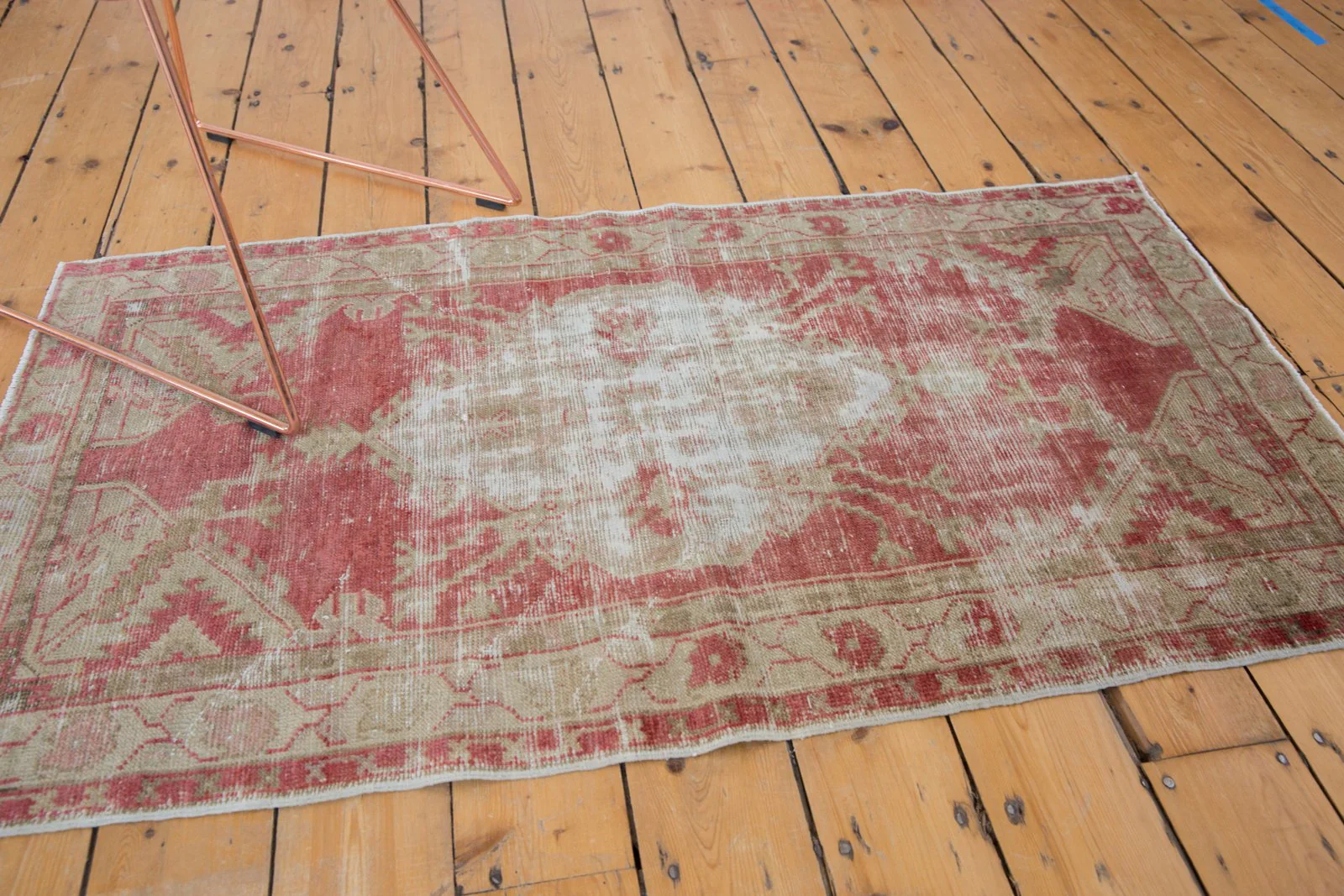 2.5x4.5 Vintage Distressed Oushak Rug - Image 6
