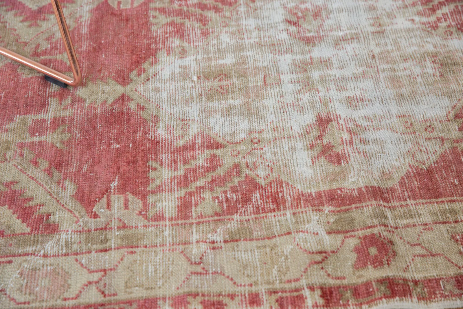 2.5x4.5 Vintage Distressed Oushak Rug - Image 7