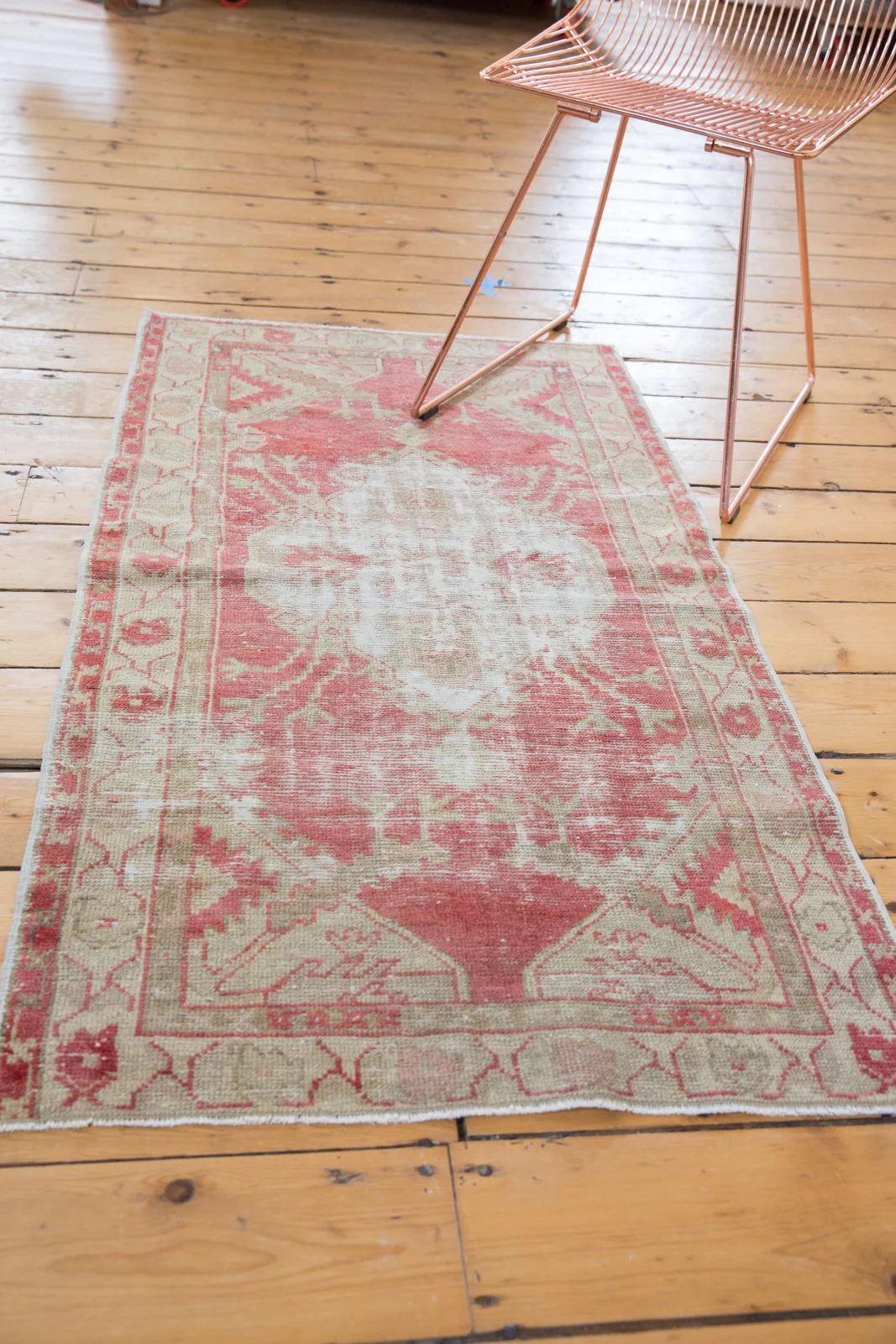 2.5x4.5 Vintage Distressed Oushak Rug - Image 8