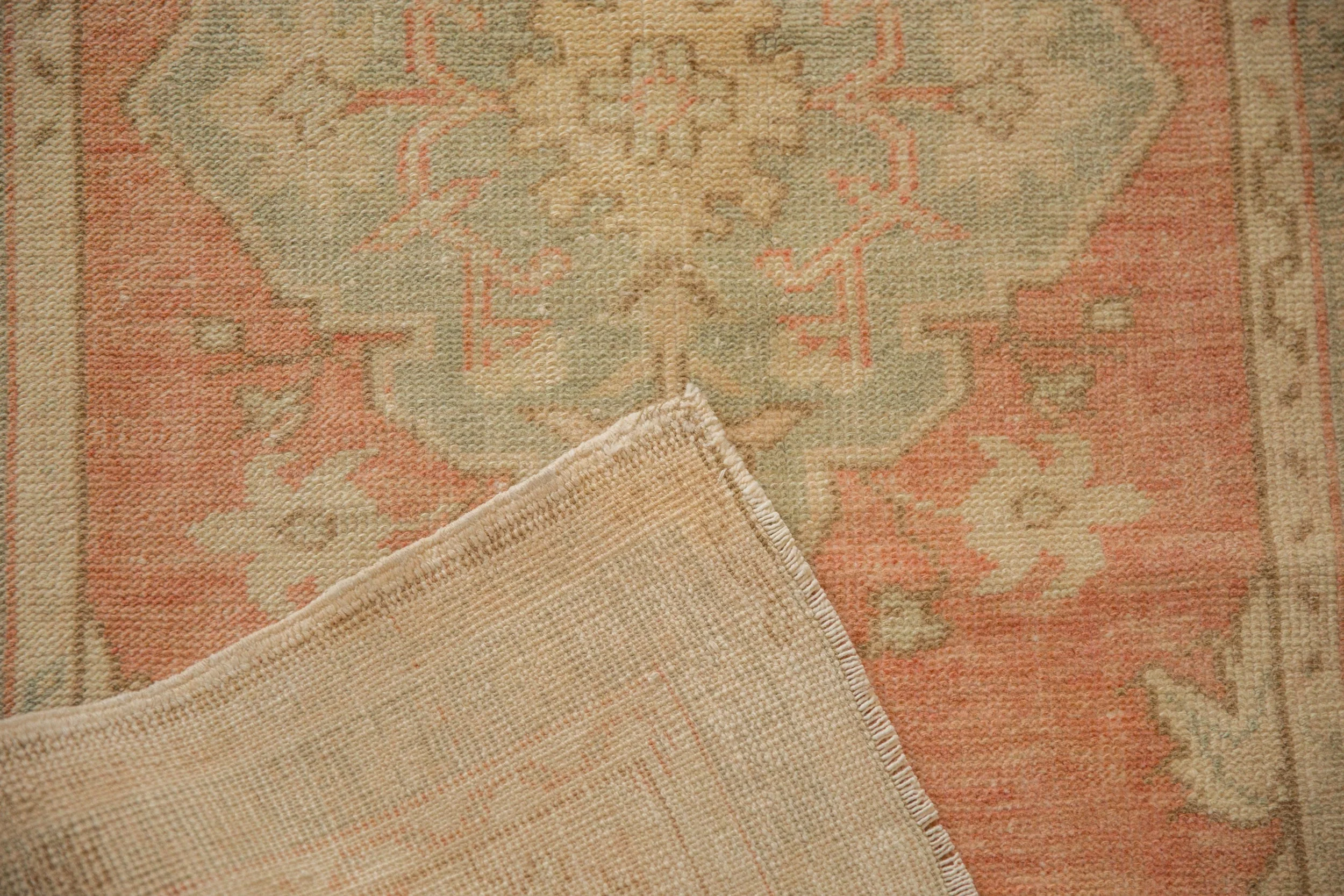 2.5x4.5 Vintage Distressed Oushak Rug - Image 8