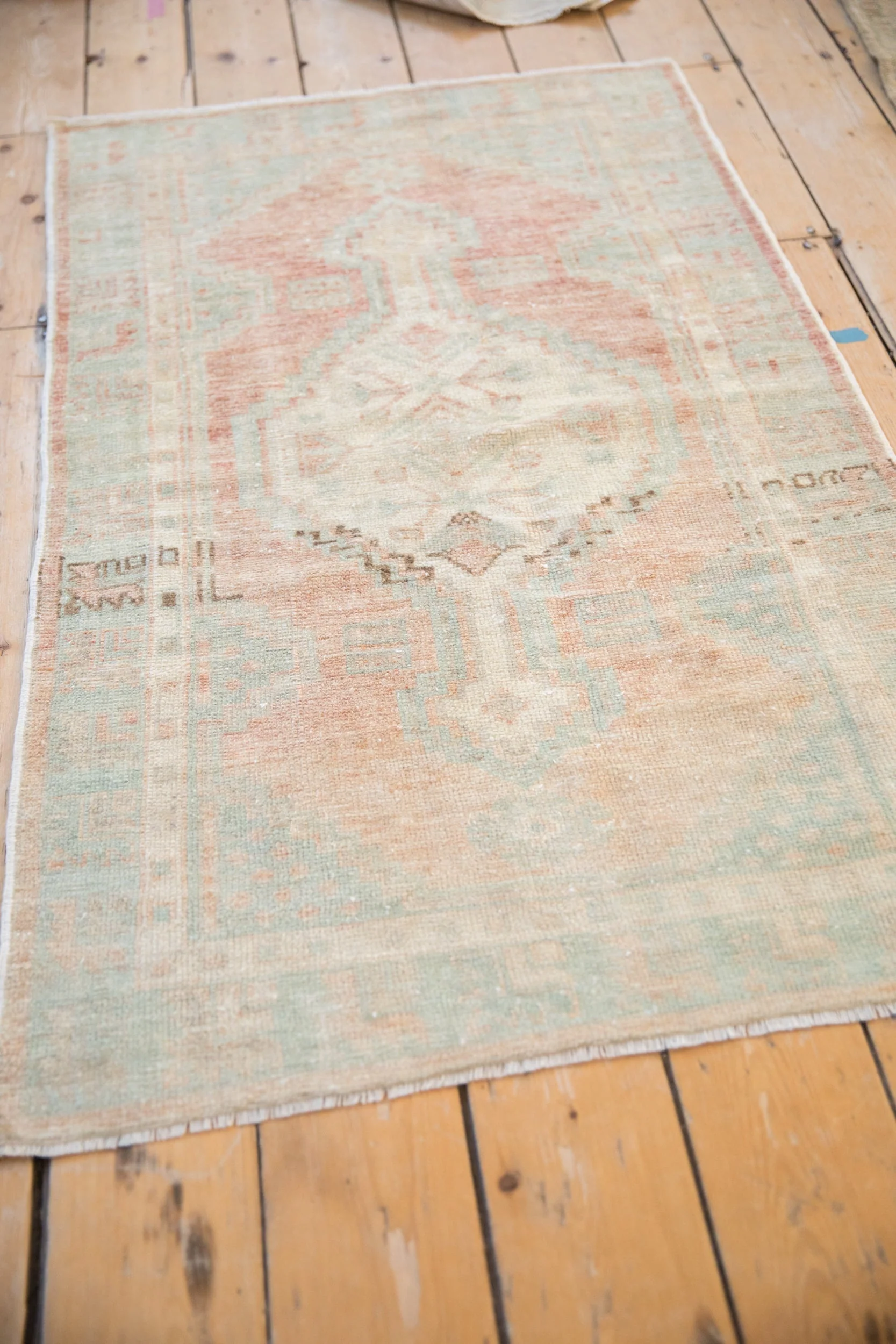 2.5x4.5 Vintage Distressed Oushak Rug - Image 6
