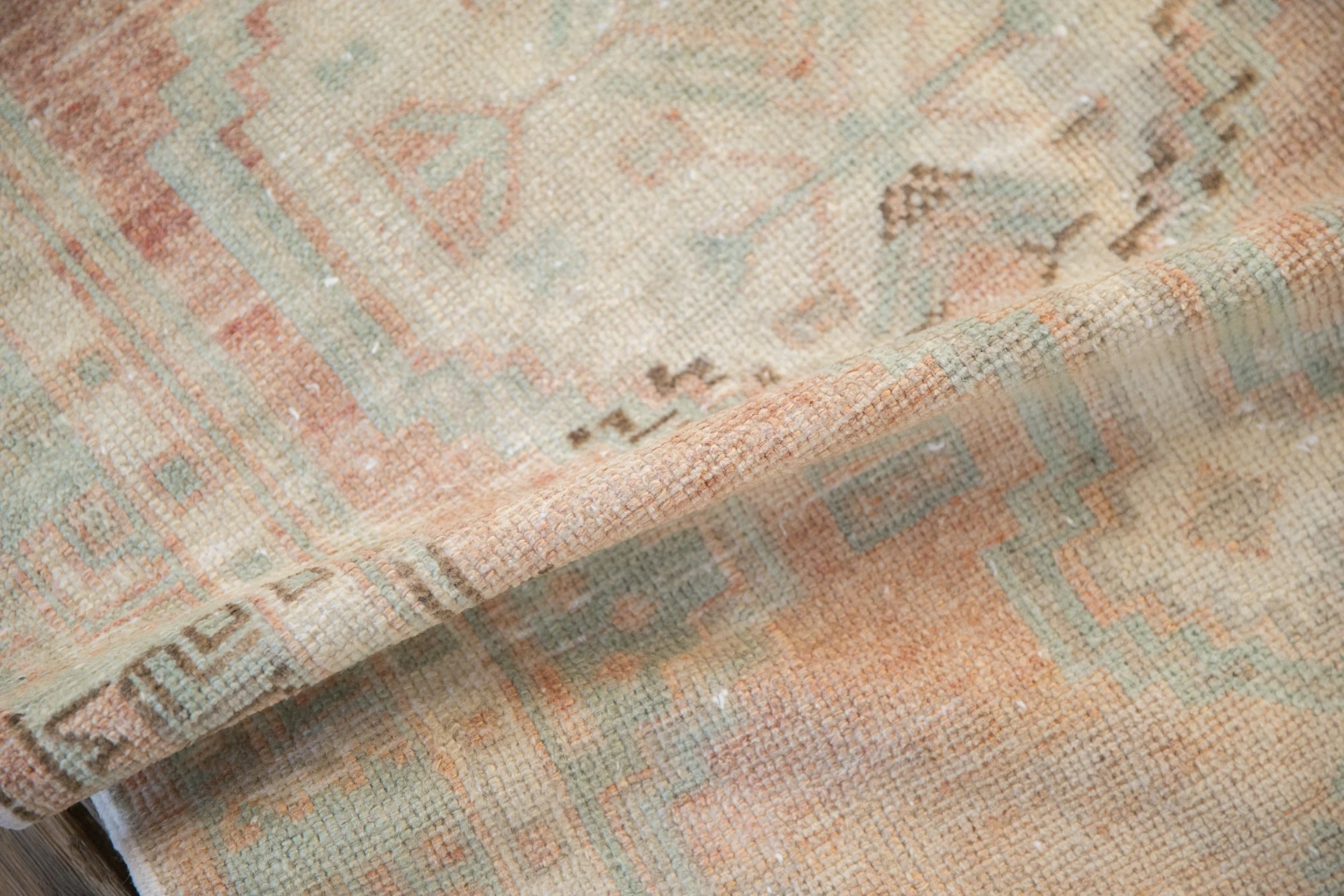 2.5x4.5 Vintage Distressed Oushak Rug - Image 8
