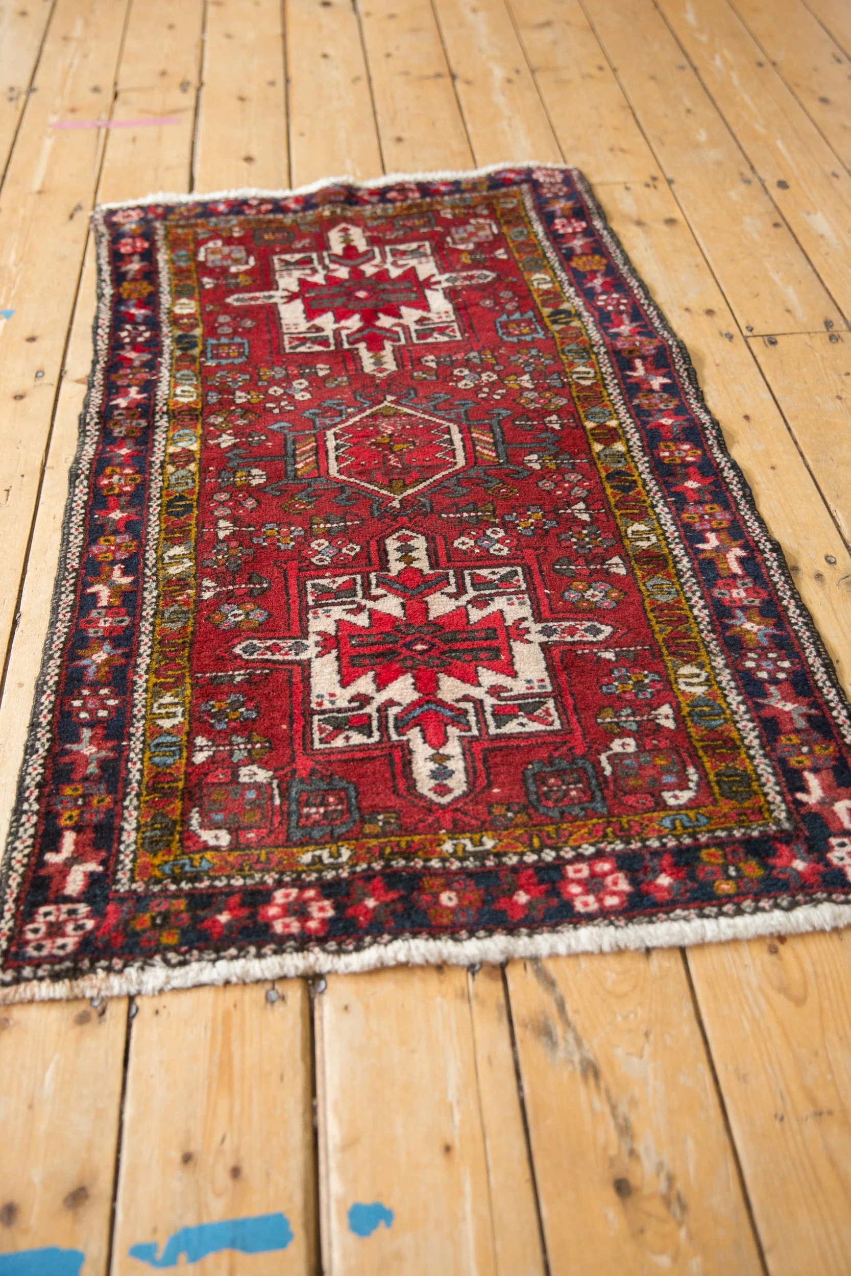 2.5x4.5 Vintage Fine Karaja Rug - Image 6