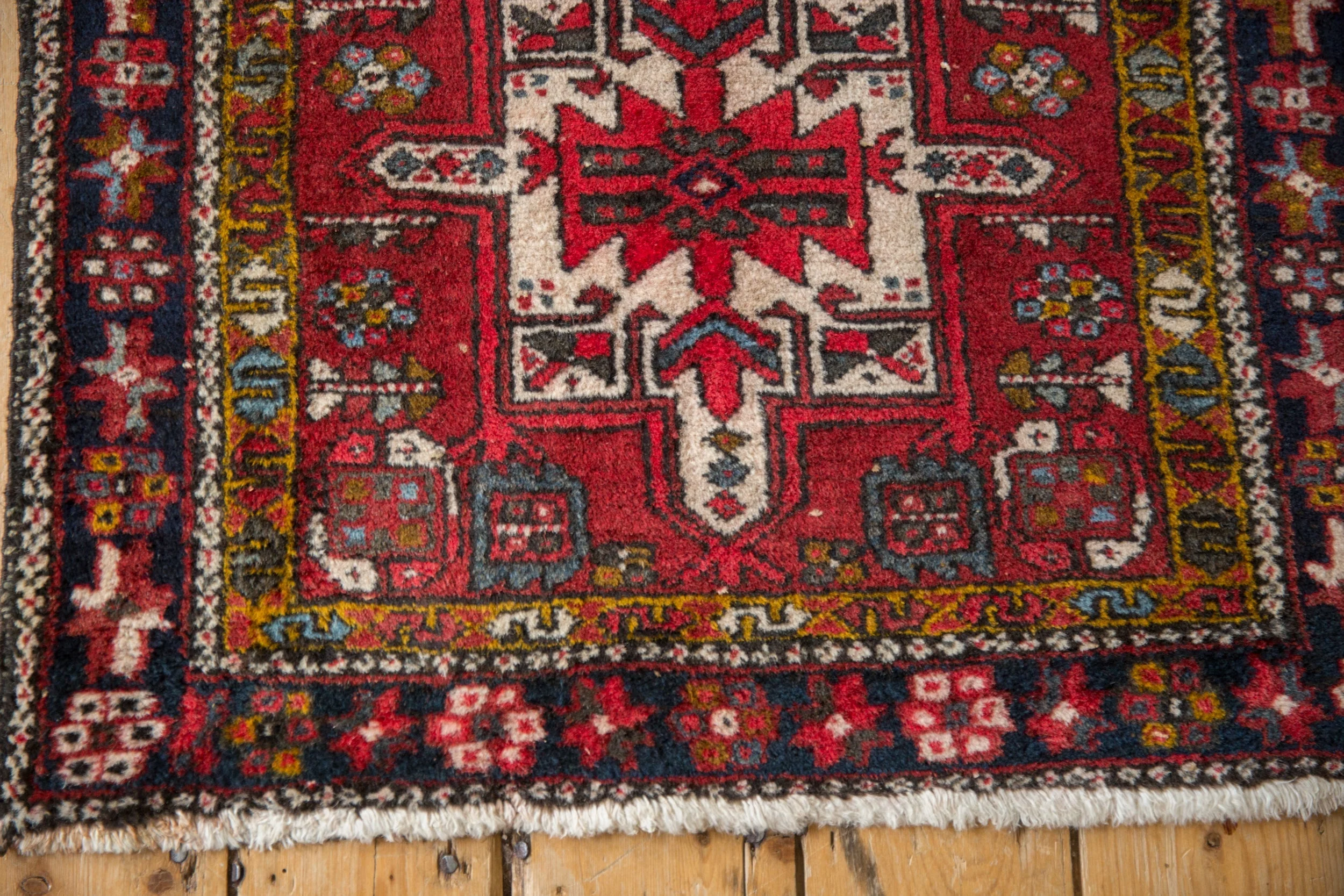 2.5x4.5 Vintage Fine Karaja Rug - Image 7