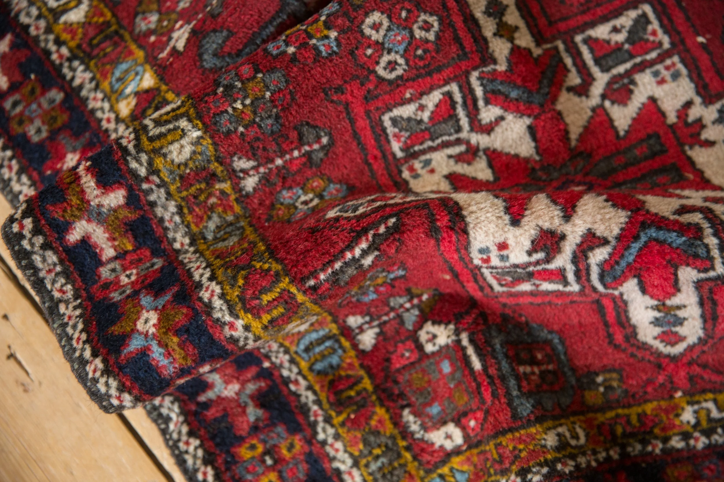 2.5x4.5 Vintage Fine Karaja Rug - Image 8