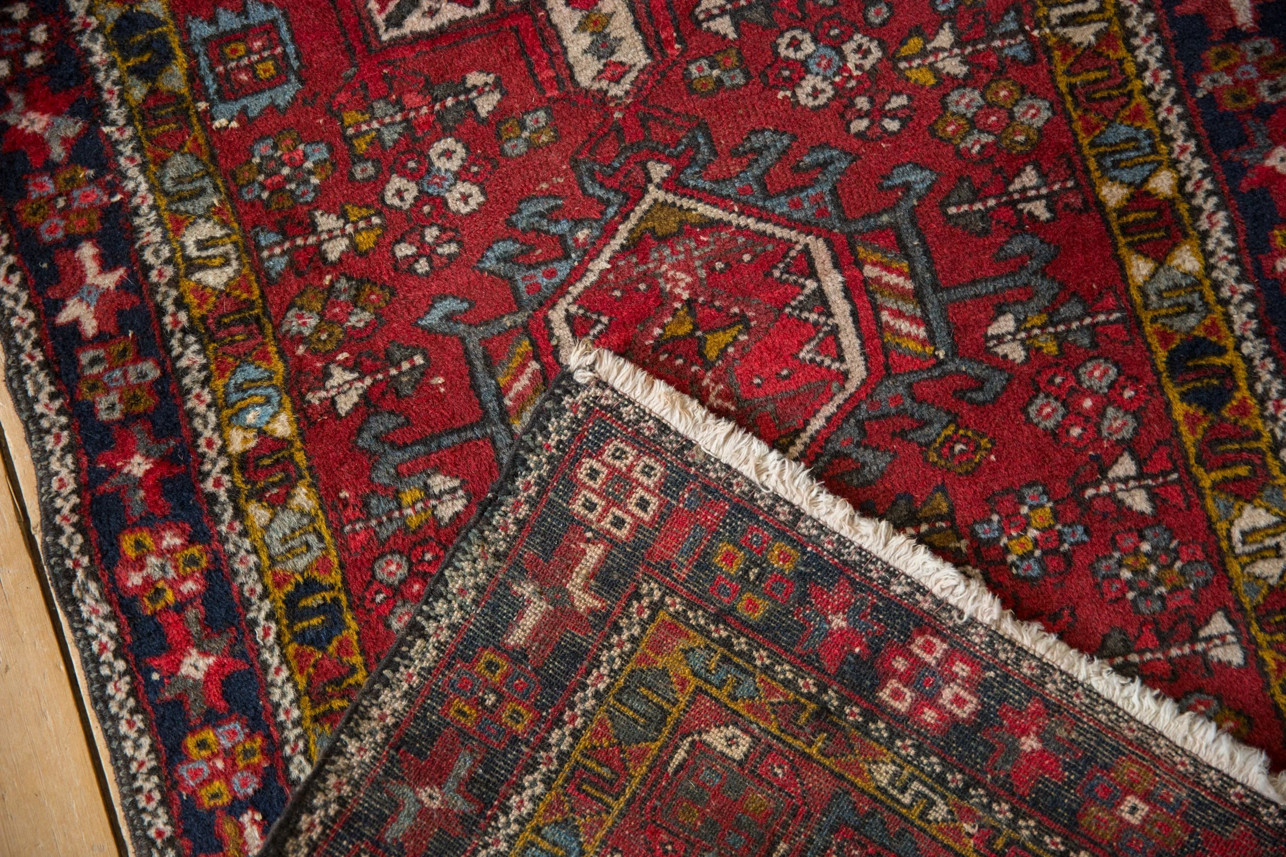 2.5x4.5 Vintage Fine Karaja Rug - Image 9