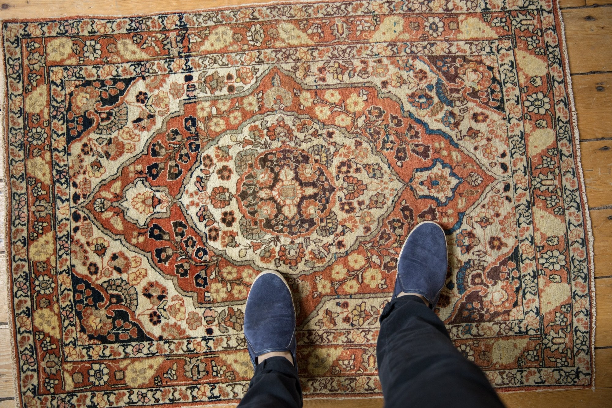 2.5x4 Antique Haji Jalili Tabriz Rug - Image 2