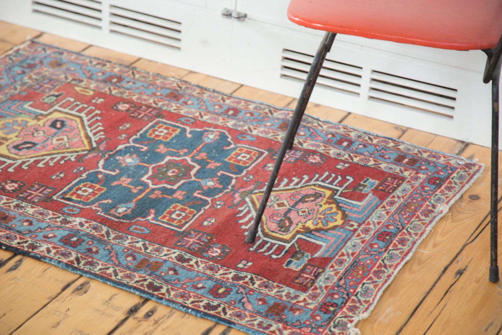 2.5x4 Distressed Heriz Rug - Image 4