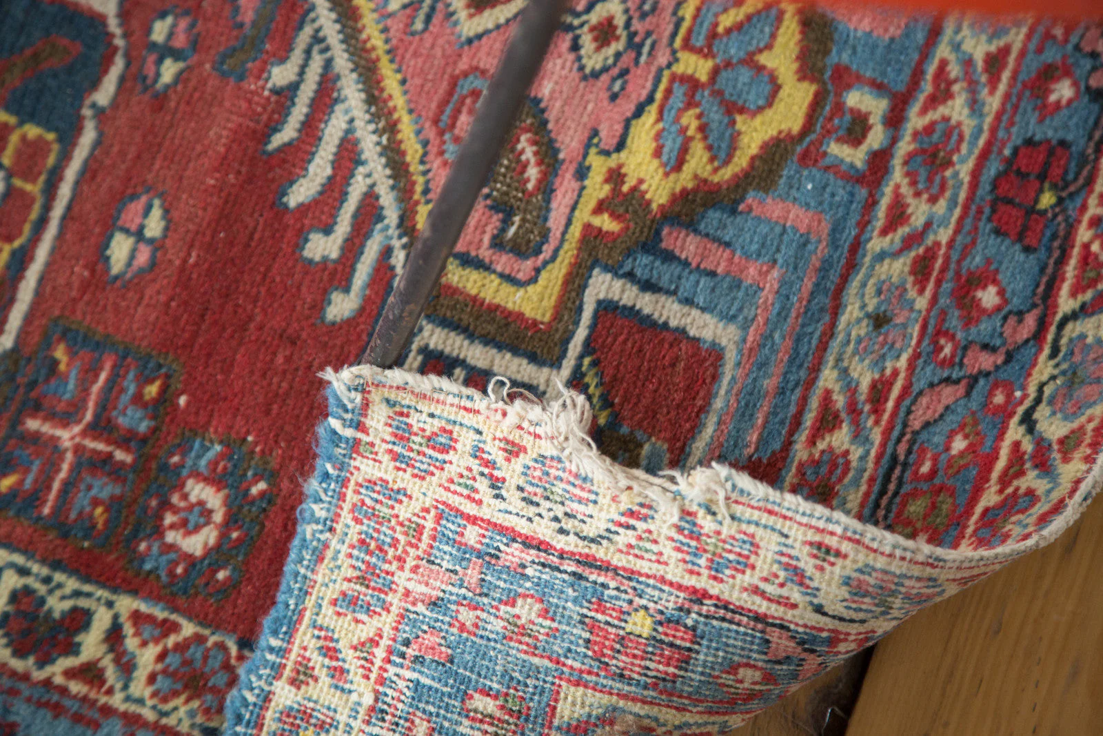 2.5x4 Distressed Heriz Rug - Image 6