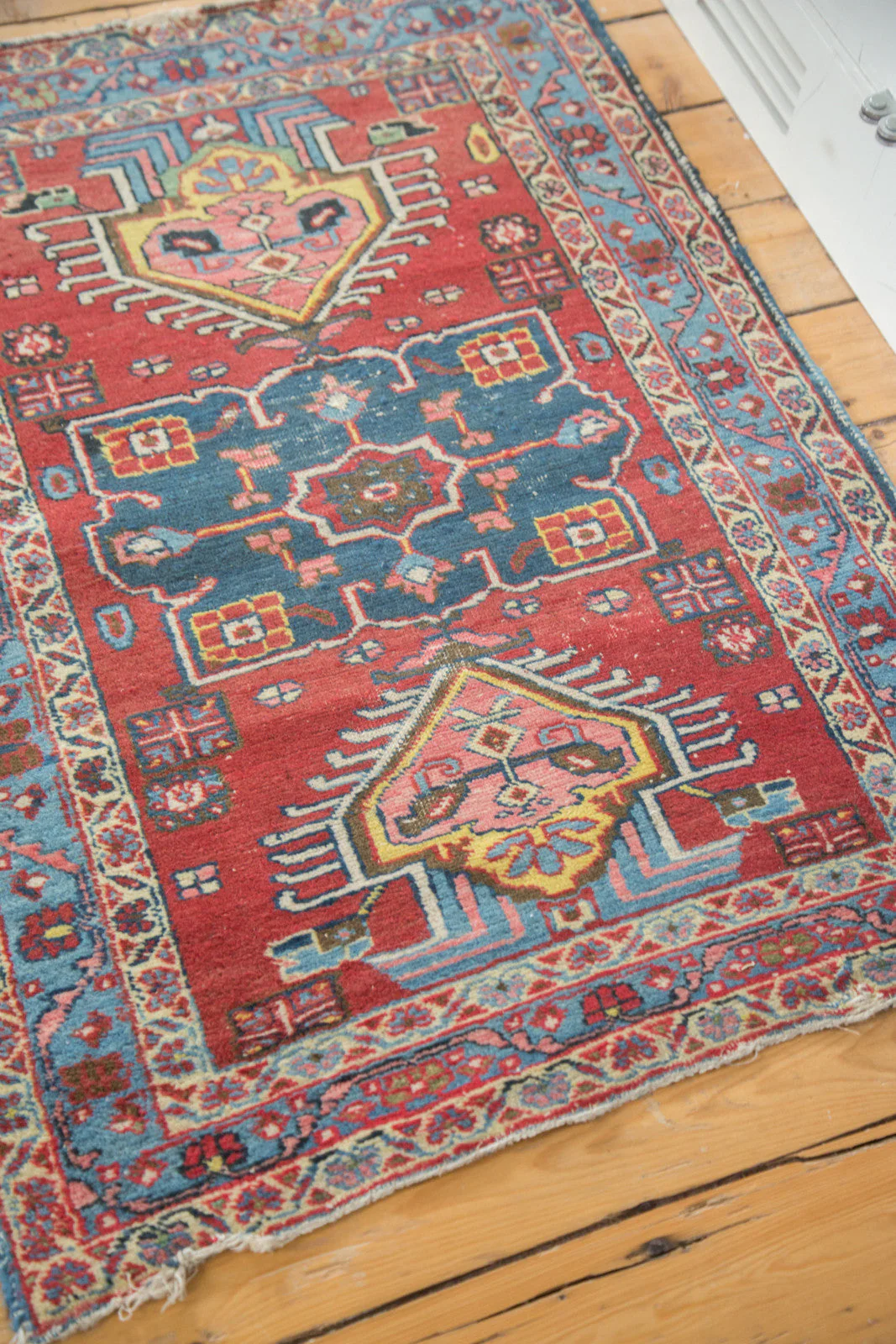 2.5x4 Distressed Heriz Rug - Image 7