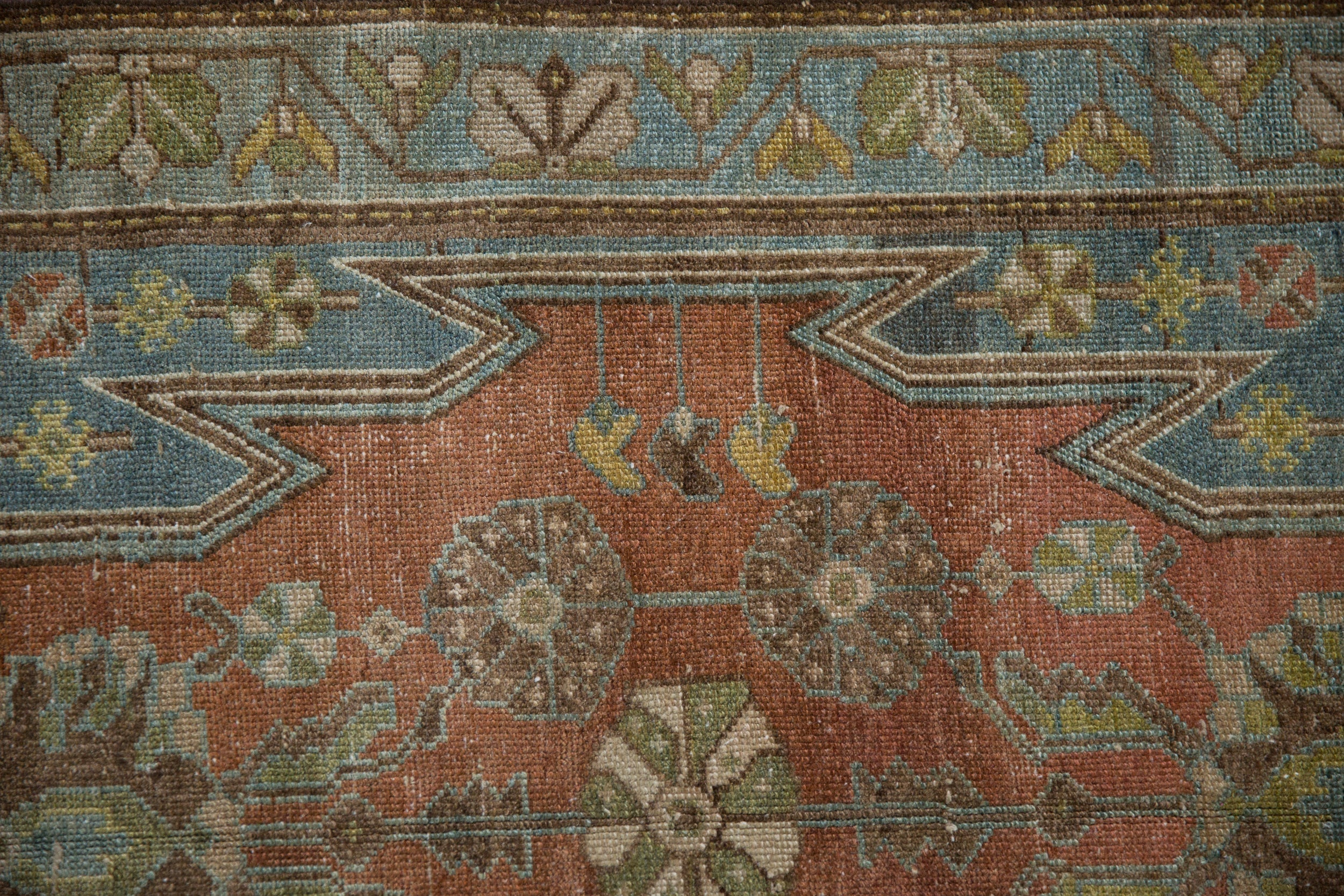 2.5x4 Vintage Distressed Mazlaghan Rug - Image 3
