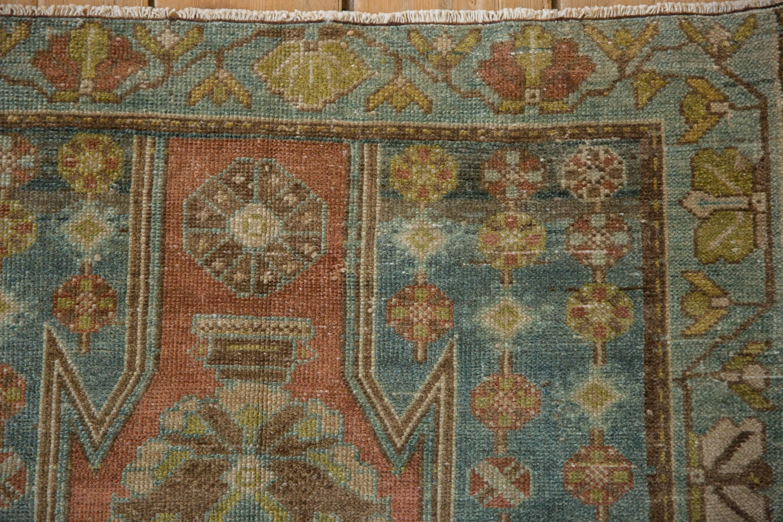 2.5x4 Vintage Distressed Mazlaghan Rug - Image 4