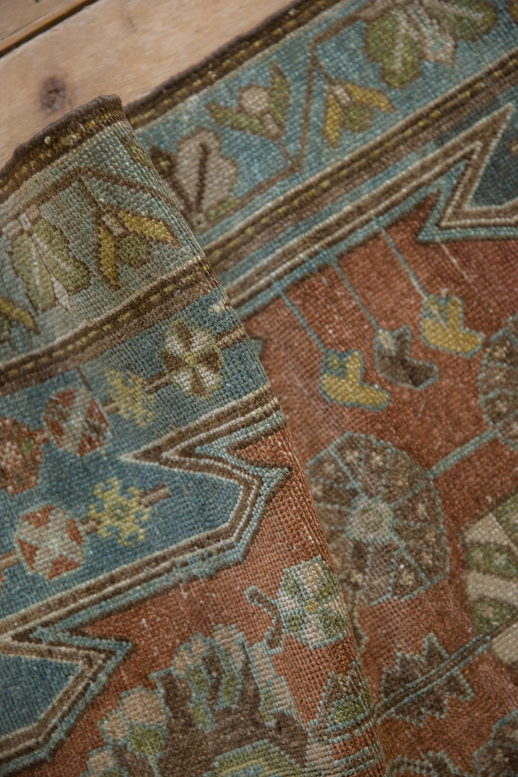 2.5x4 Vintage Distressed Mazlaghan Rug - Image 7