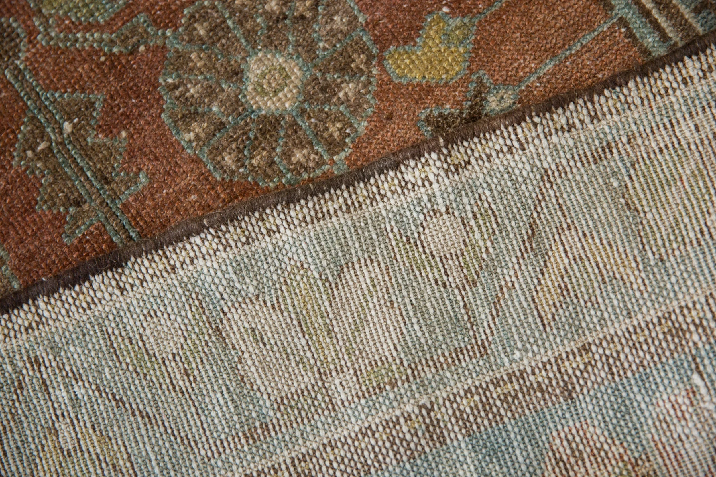 2.5x4 Vintage Distressed Mazlaghan Rug - Image 8
