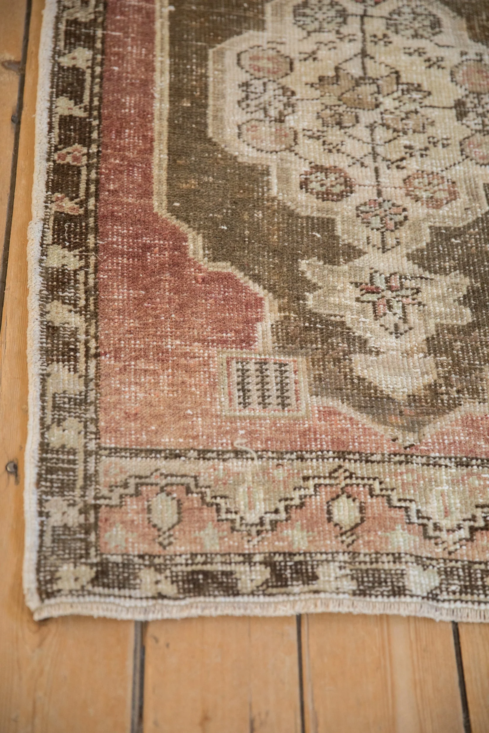 2.5x4 Vintage Distressed Oushak Rug - Image 5
