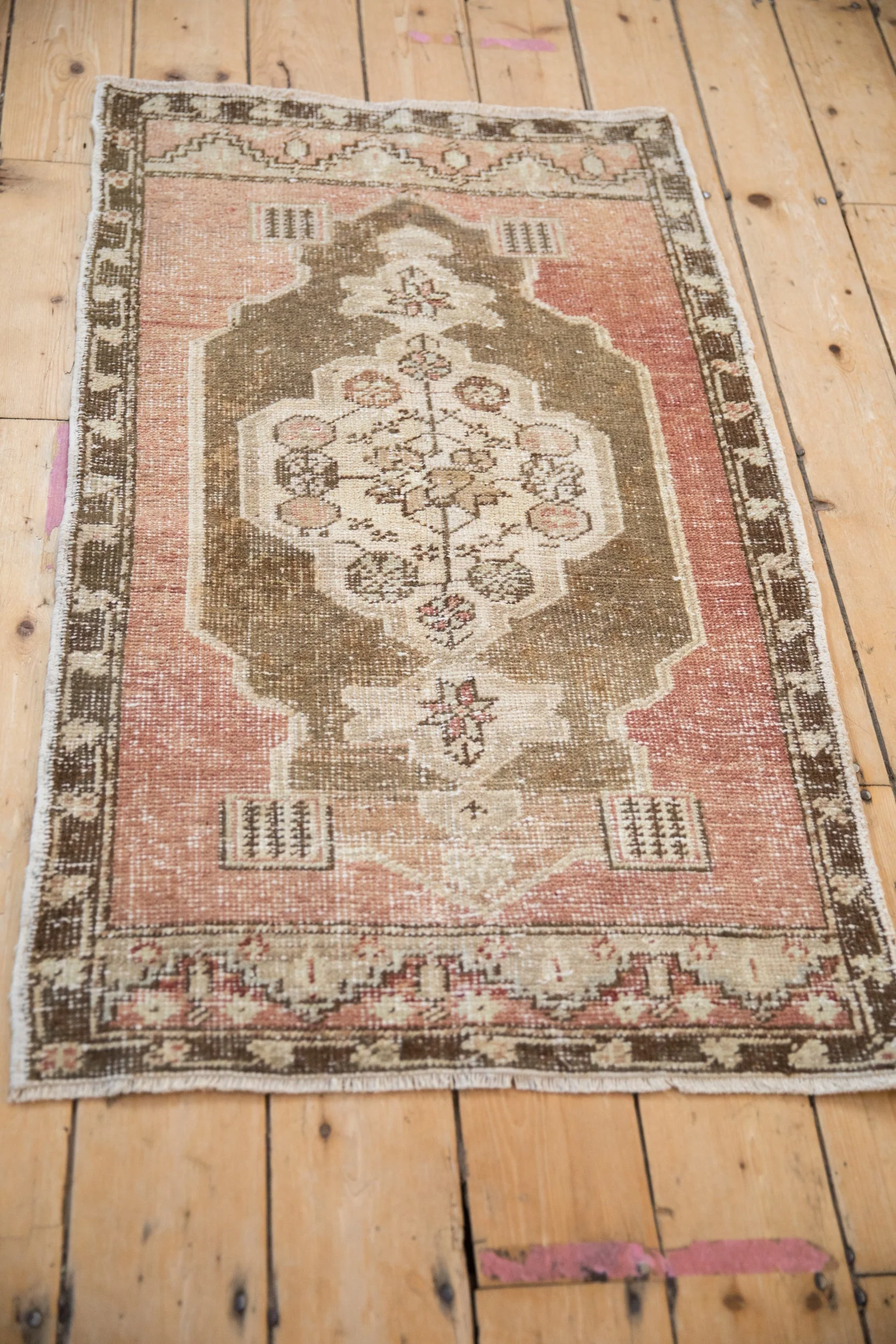 2.5x4 Vintage Distressed Oushak Rug - Image 6