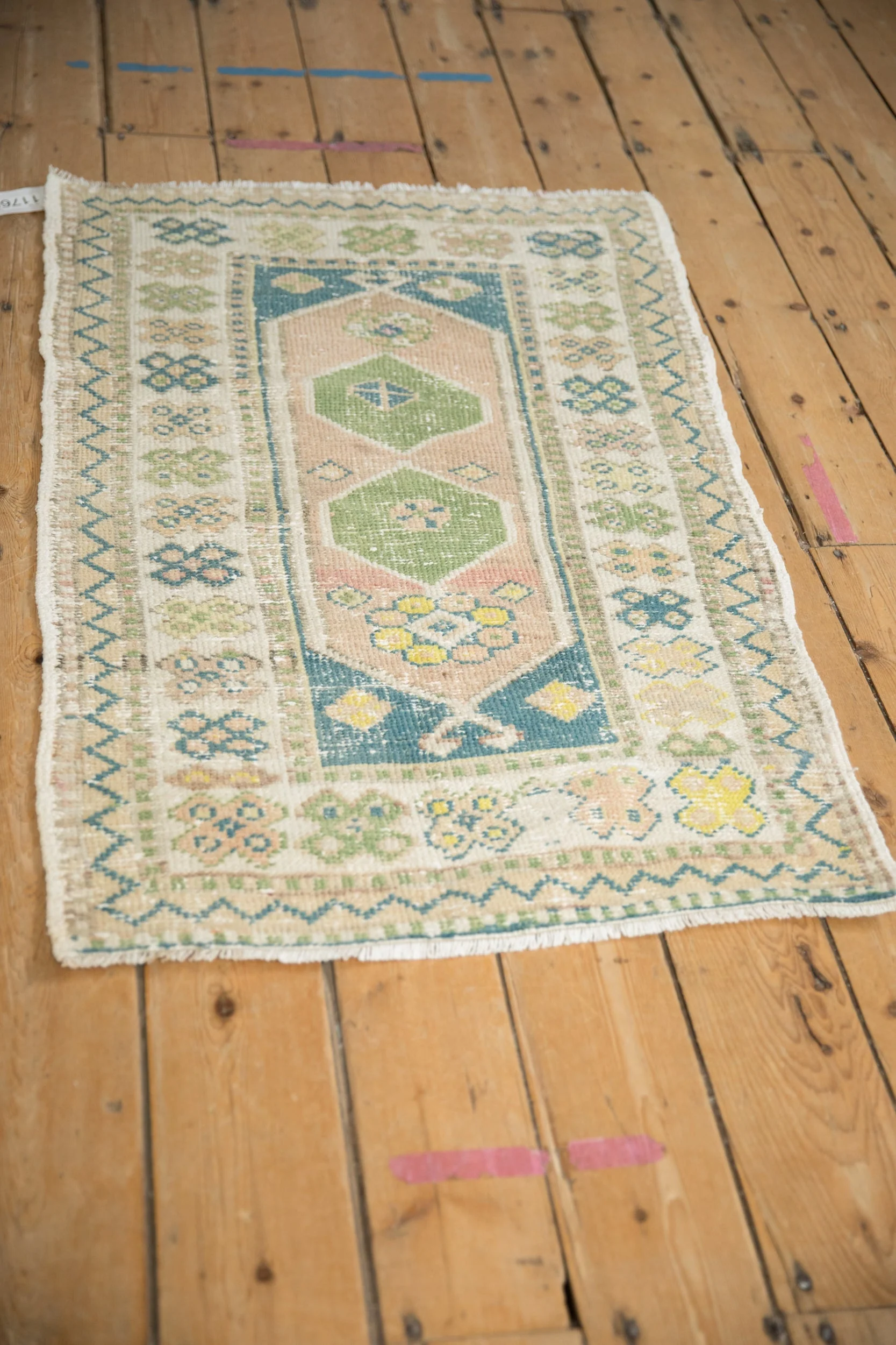 2.5x4 Vintage Distressed Oushak Rug - Image 4