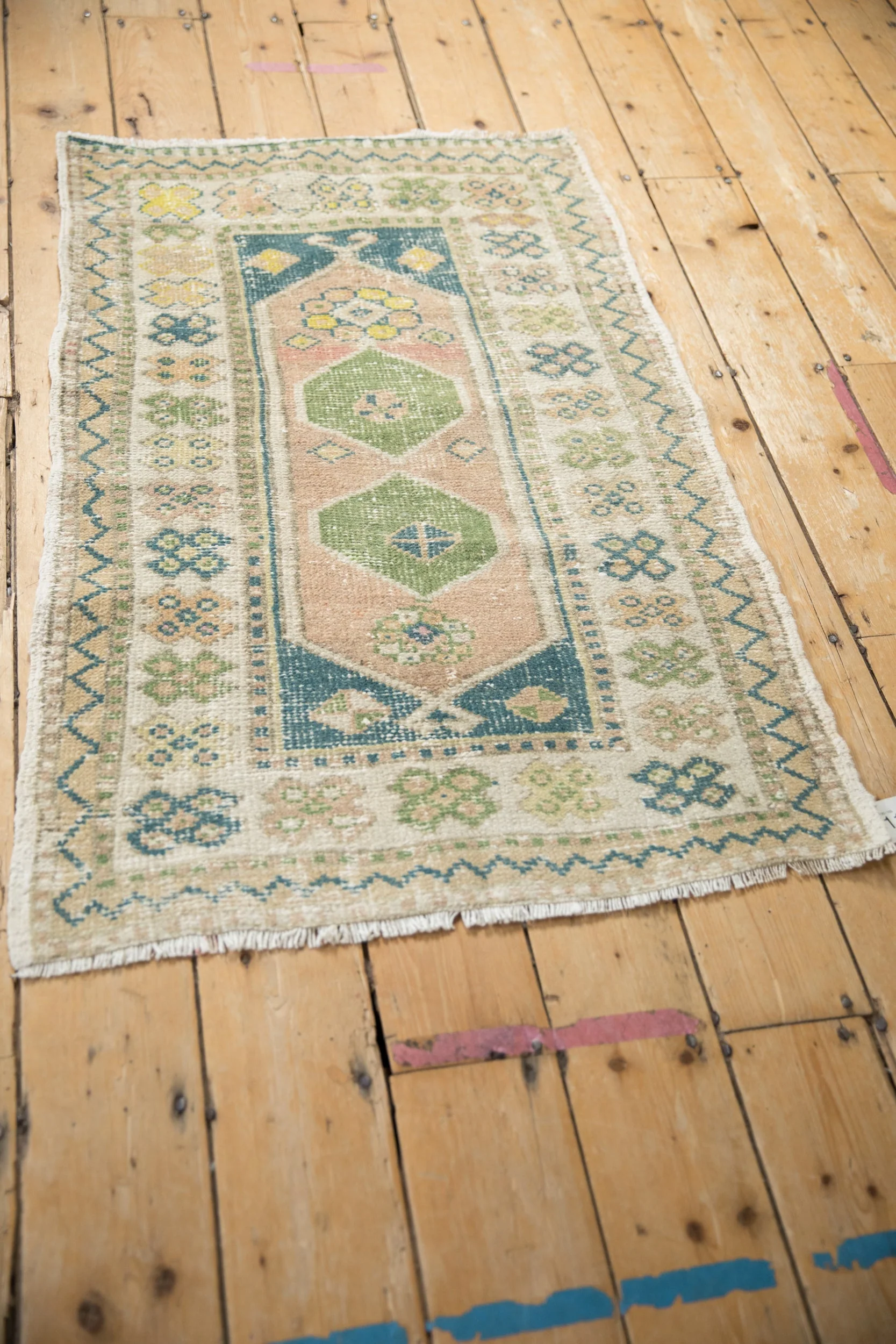 2.5x4 Vintage Distressed Oushak Rug - Image 5