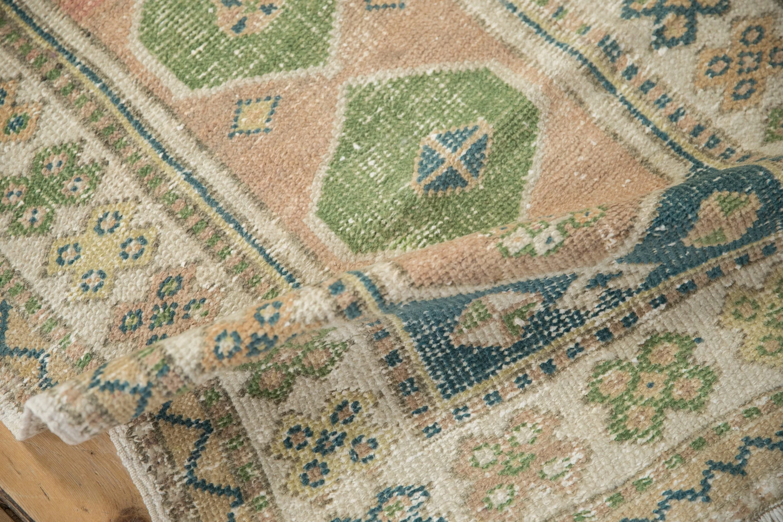 2.5x4 Vintage Distressed Oushak Rug - Image 8