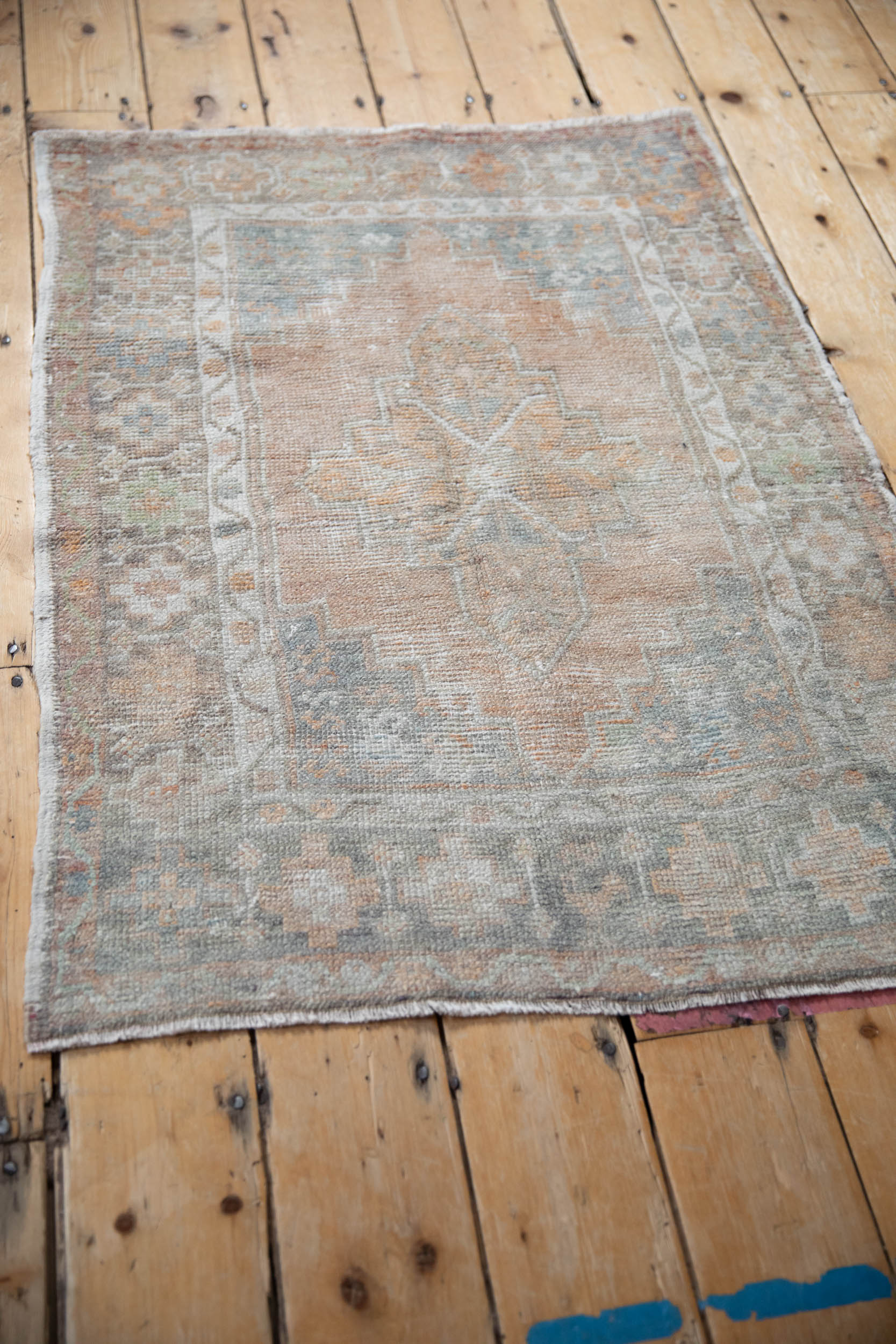 2.5x4 Vintage Distressed Oushak Rug - Image 4
