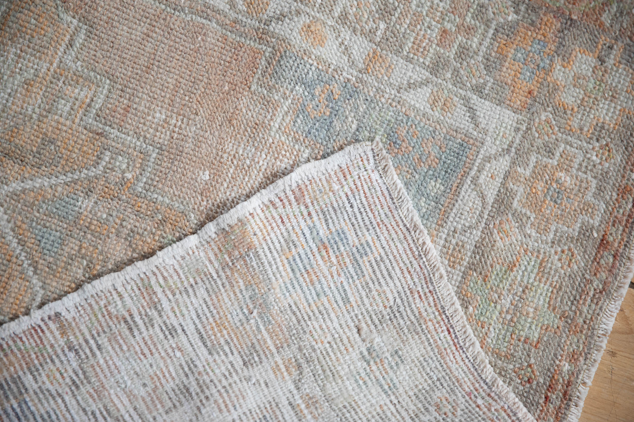 2.5x4 Vintage Distressed Oushak Rug - Image 8