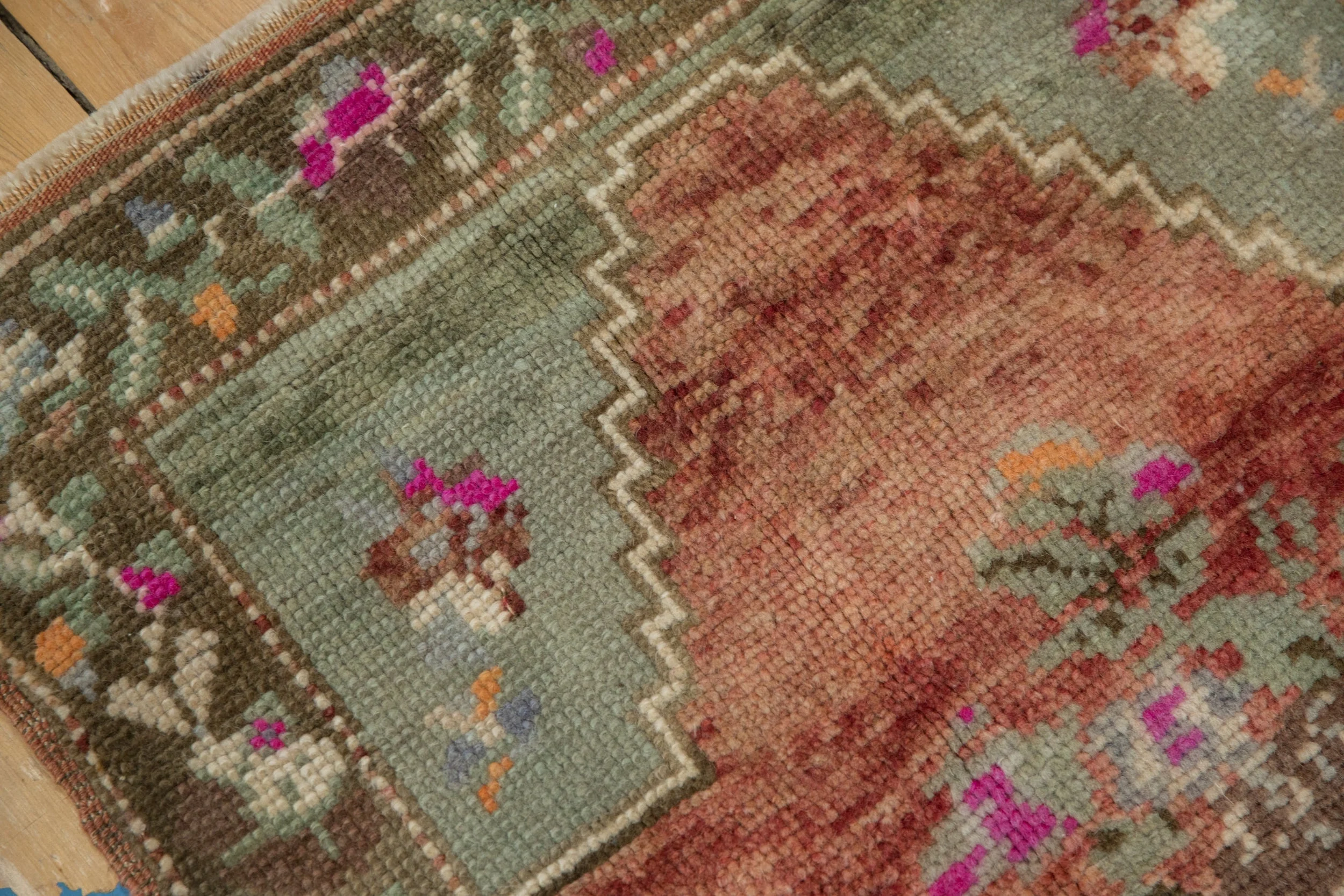 2.5x4 Vintage Distressed Oushak Rug - Image 11