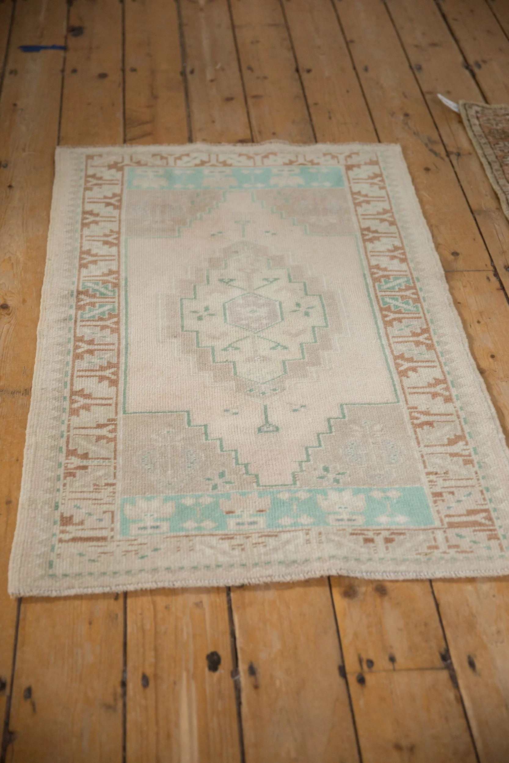 2.5x4 Vintage Distressed Oushak Rug - Image 4