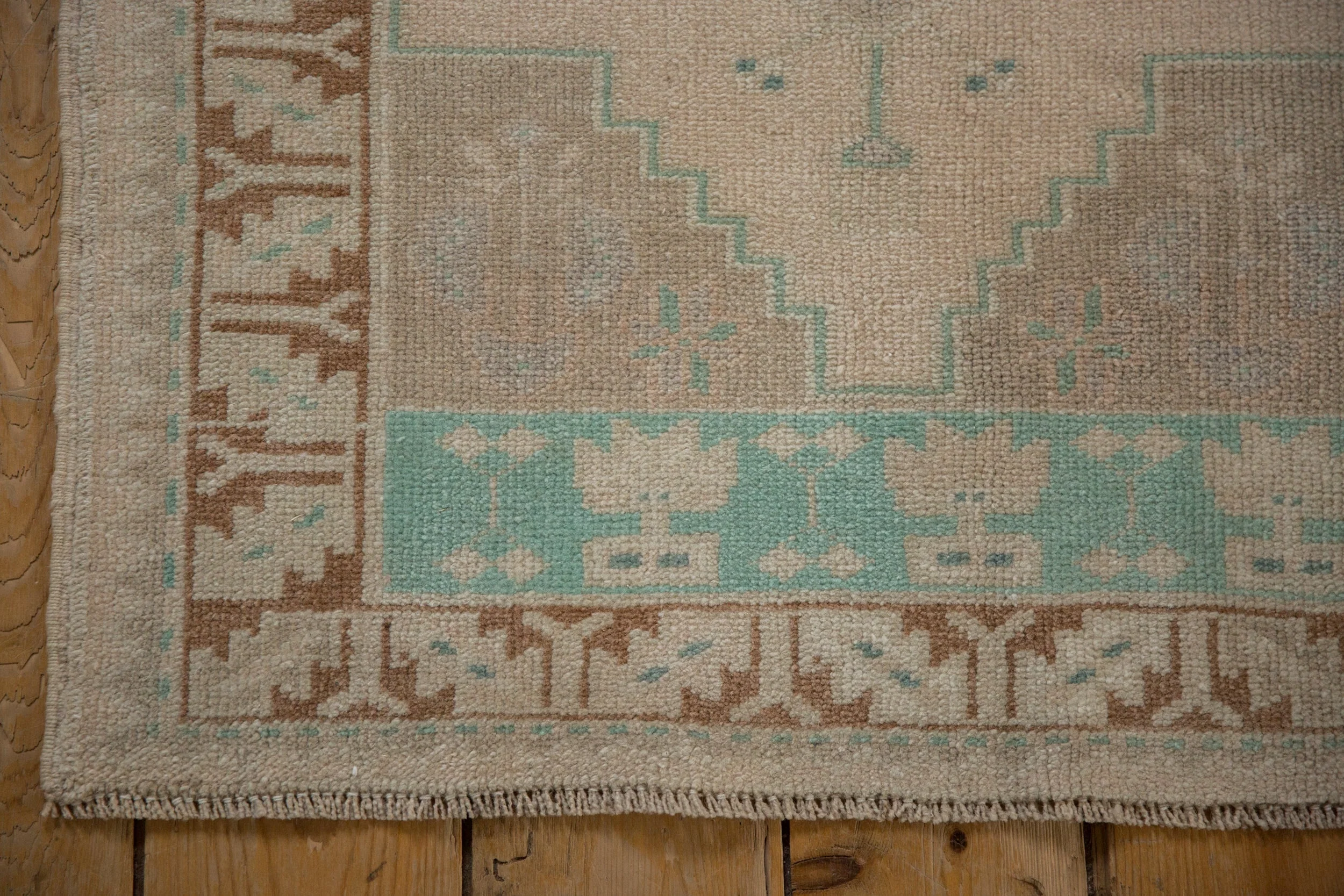 2.5x4 Vintage Distressed Oushak Rug - Image 6