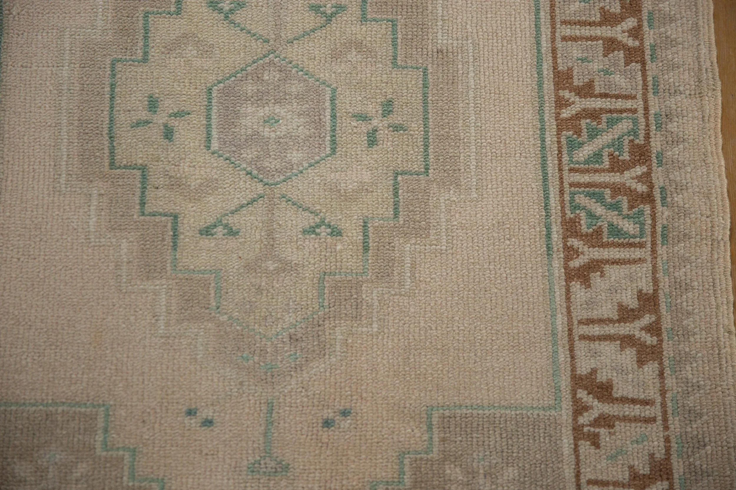 2.5x4 Vintage Distressed Oushak Rug - Image 7