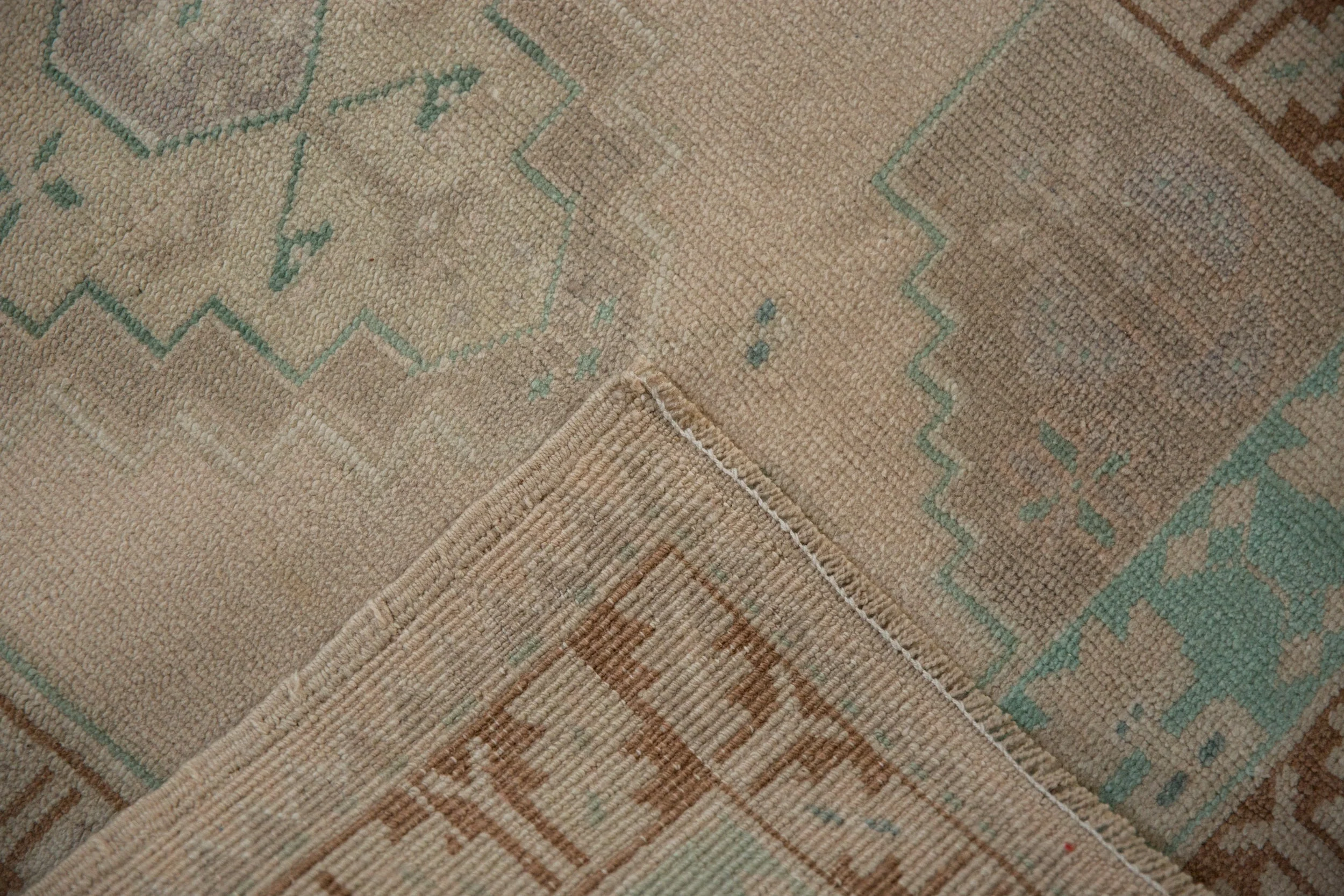 2.5x4 Vintage Distressed Oushak Rug - Image 9
