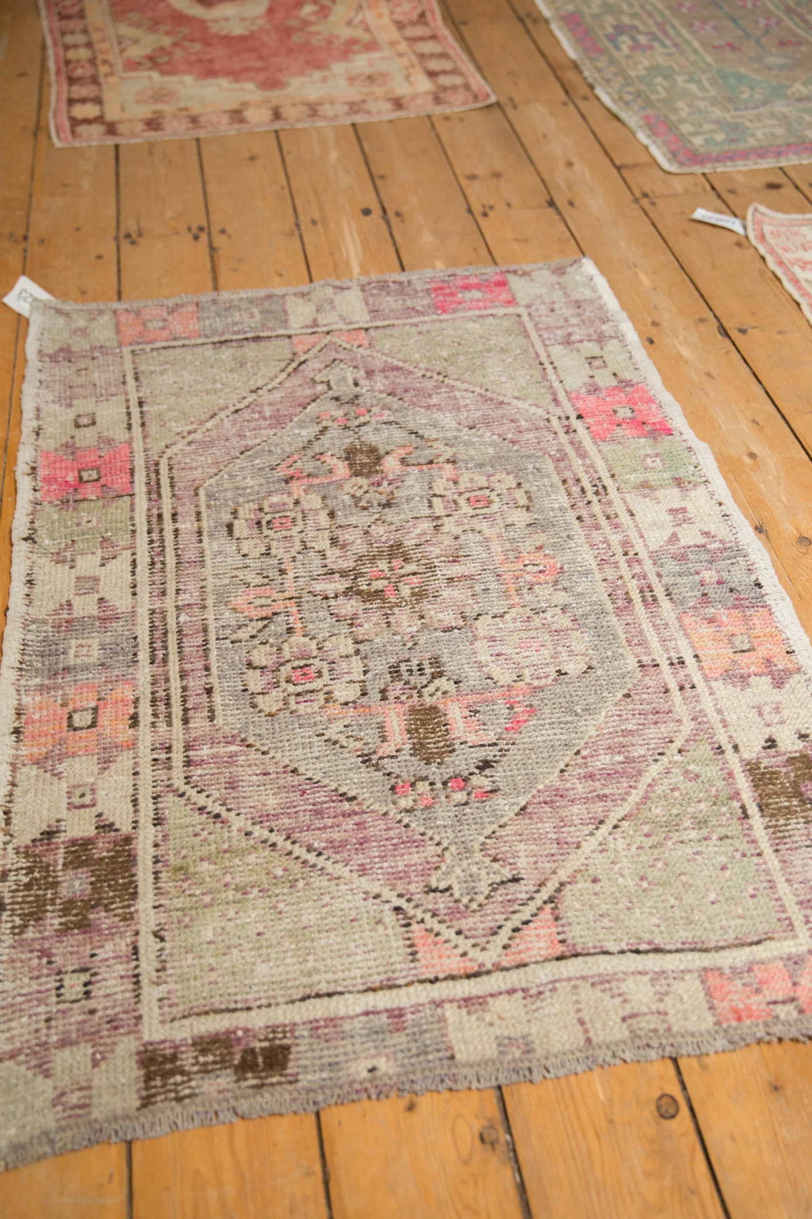 2.5x4 Vintage Distressed Oushak Rug - Image 4