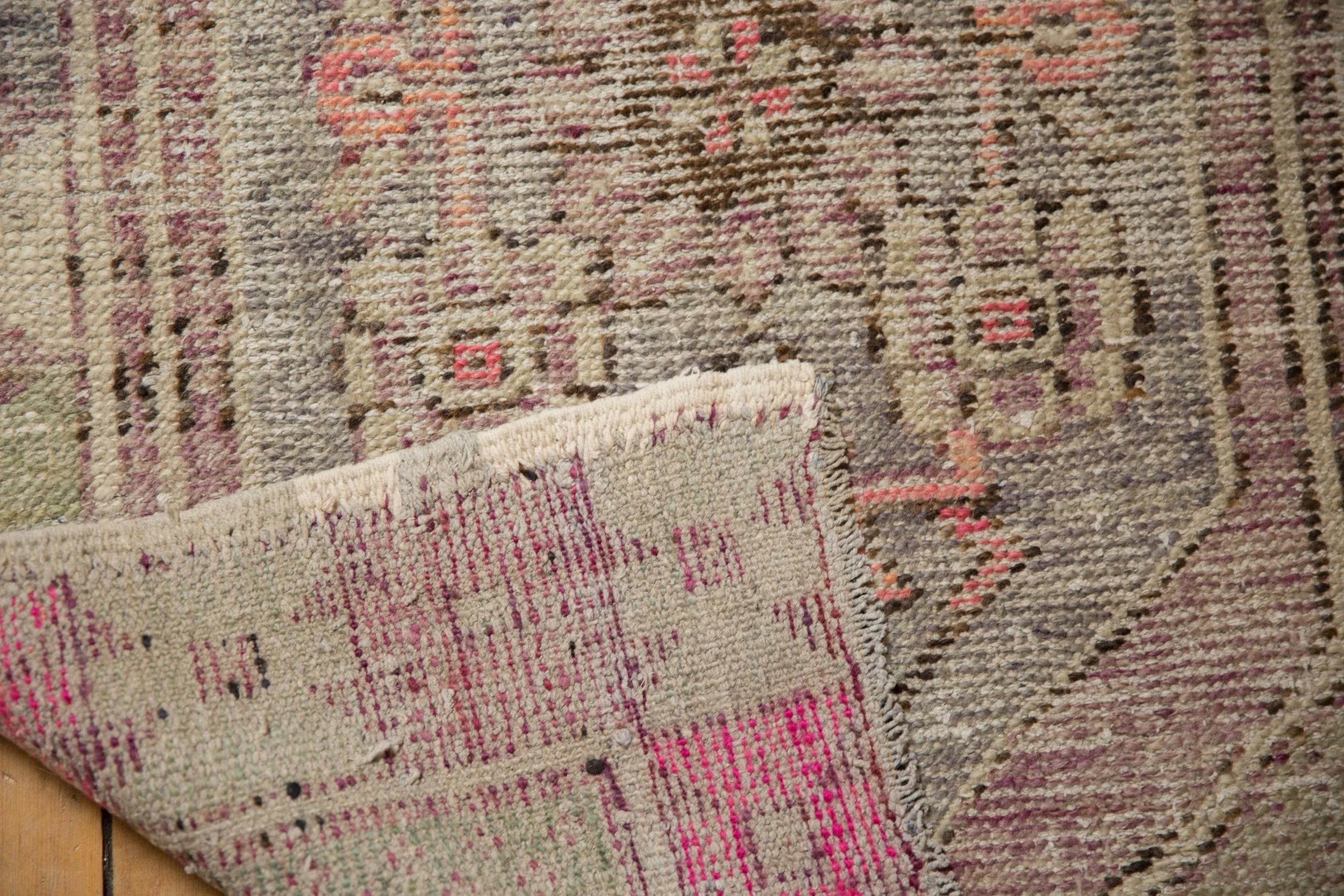 2.5x4 Vintage Distressed Oushak Rug - Image 9