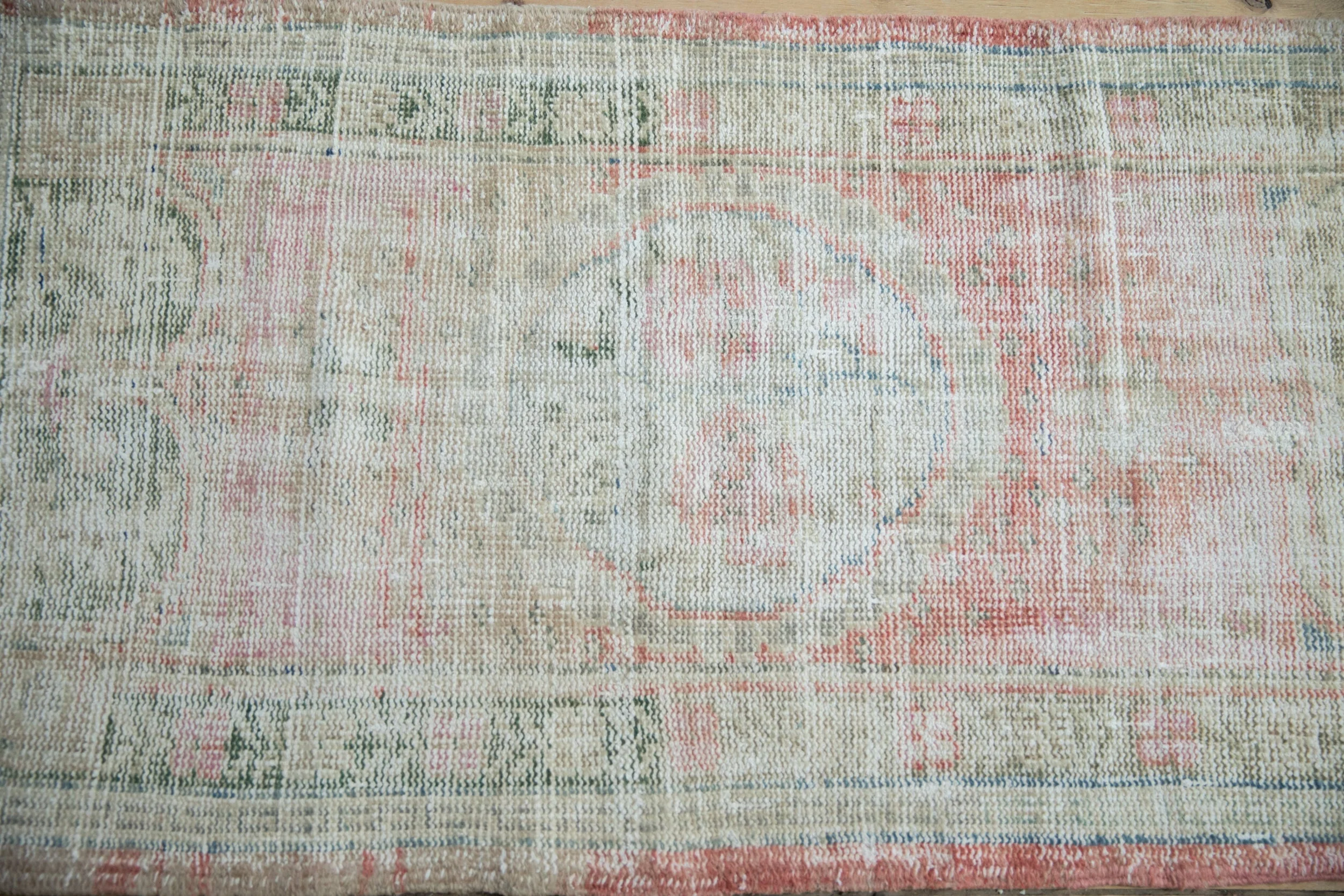 2.5x4 Vintage Distressed Oushak Rug - Image 9