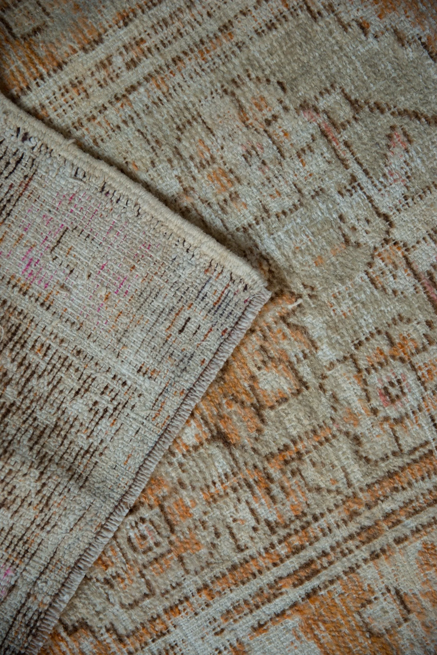 2.5x4 Vintage Distressed Oushak Rug - Image 10