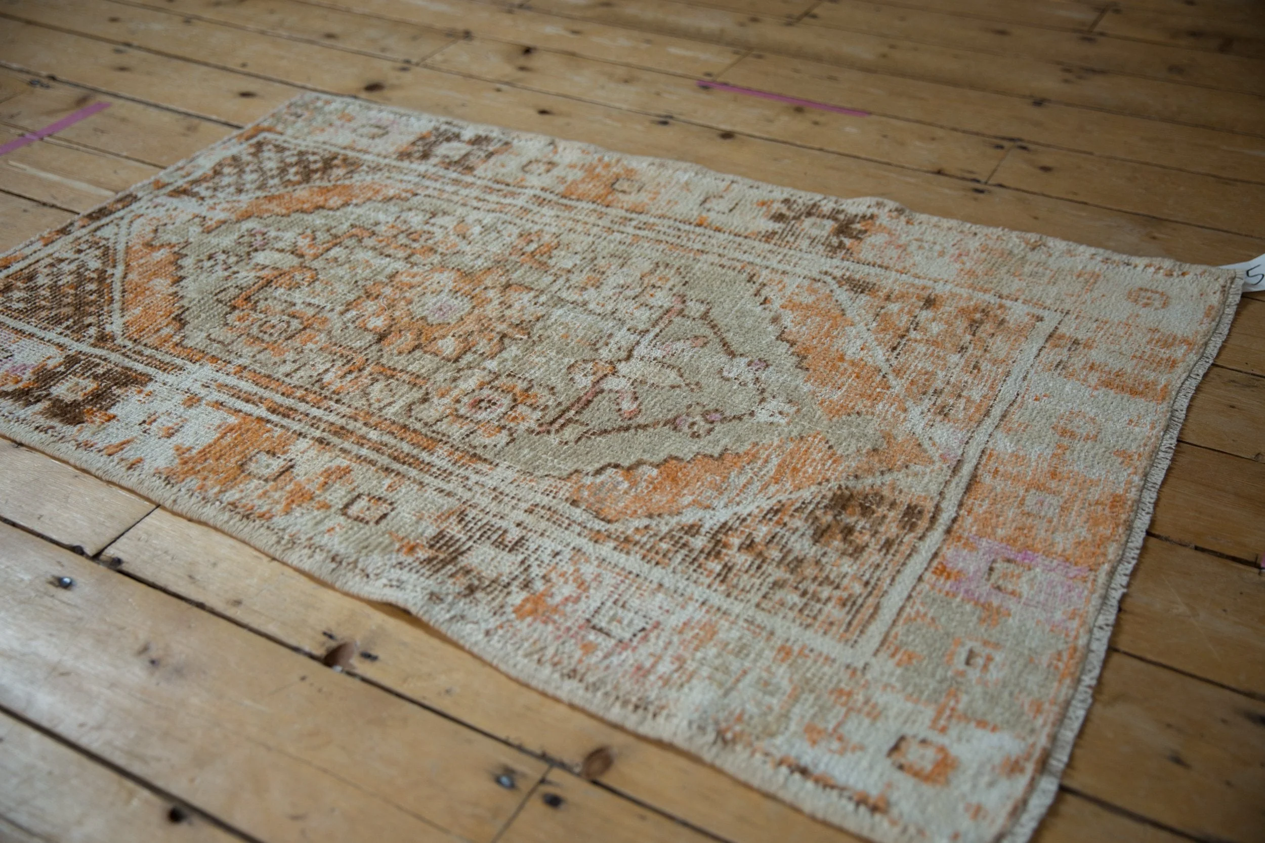 2.5x4 Vintage Distressed Oushak Rug - Image 3