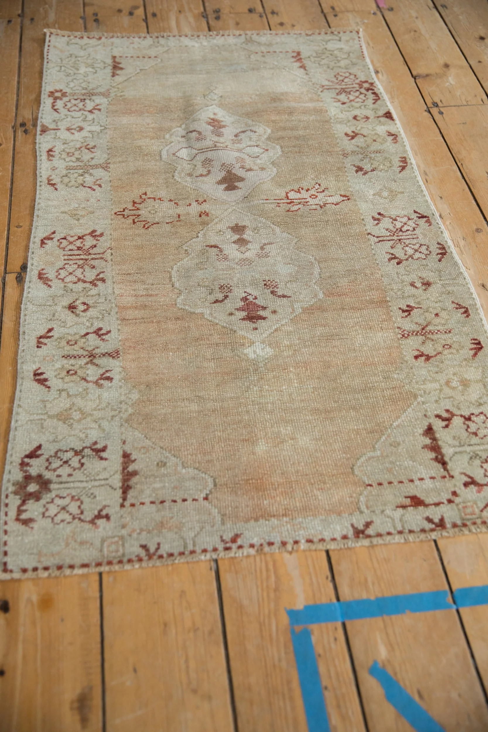 2.5x4 Vintage Distressed Oushak Rug - Image 4