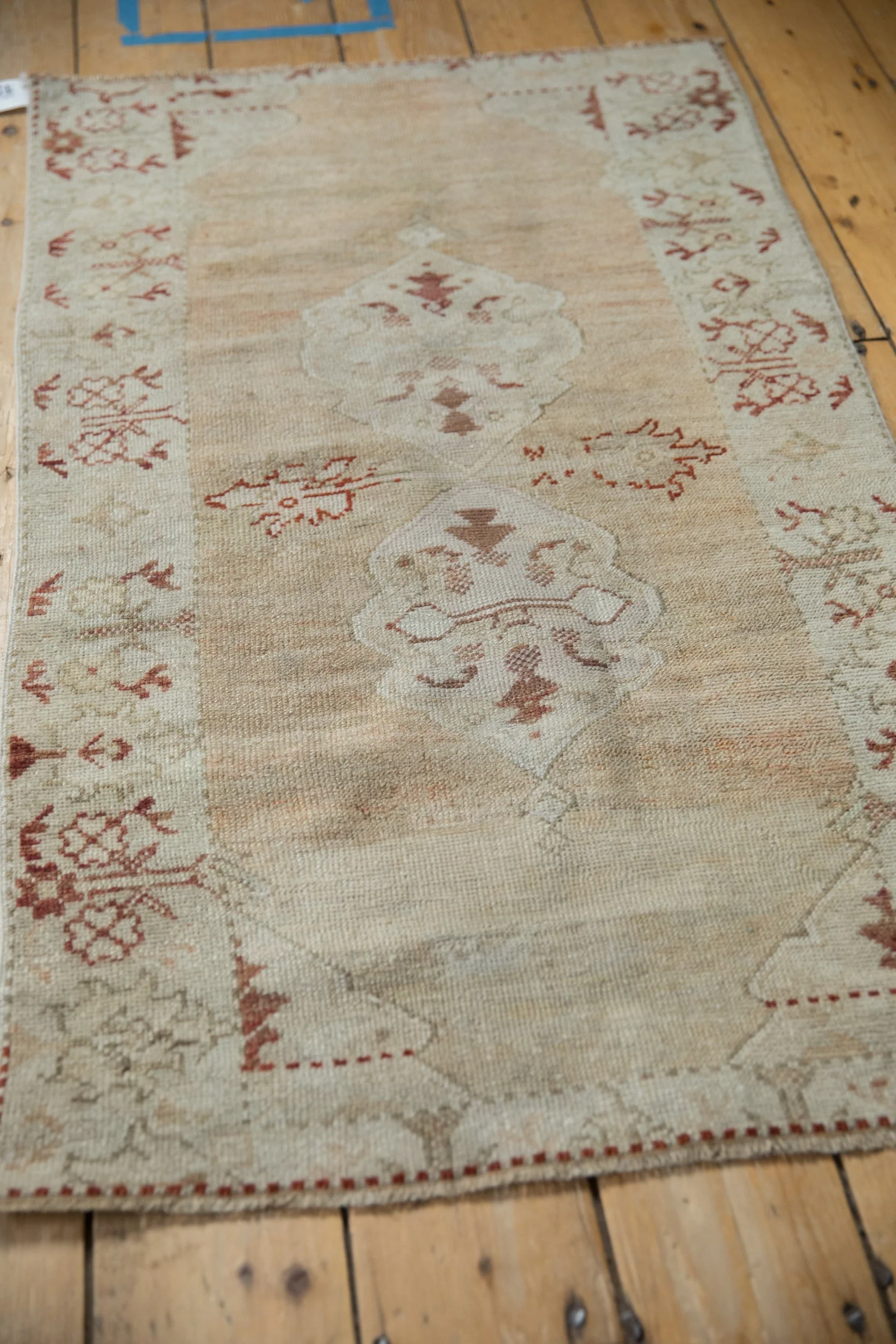 2.5x4 Vintage Distressed Oushak Rug - Image 5