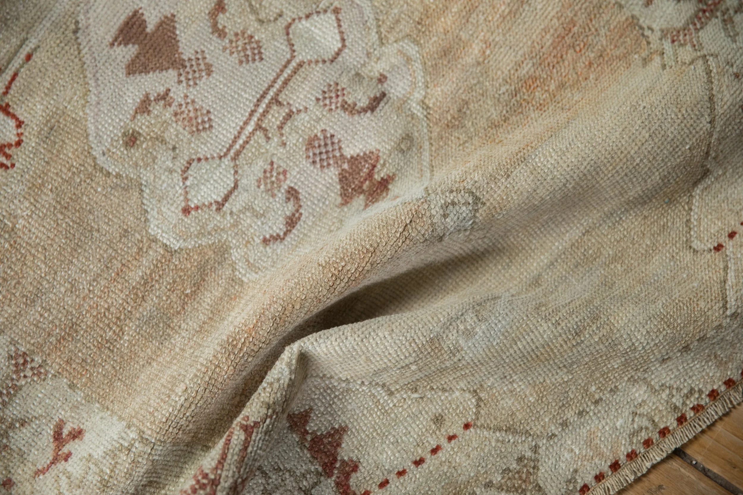 2.5x4 Vintage Distressed Oushak Rug - Image 8