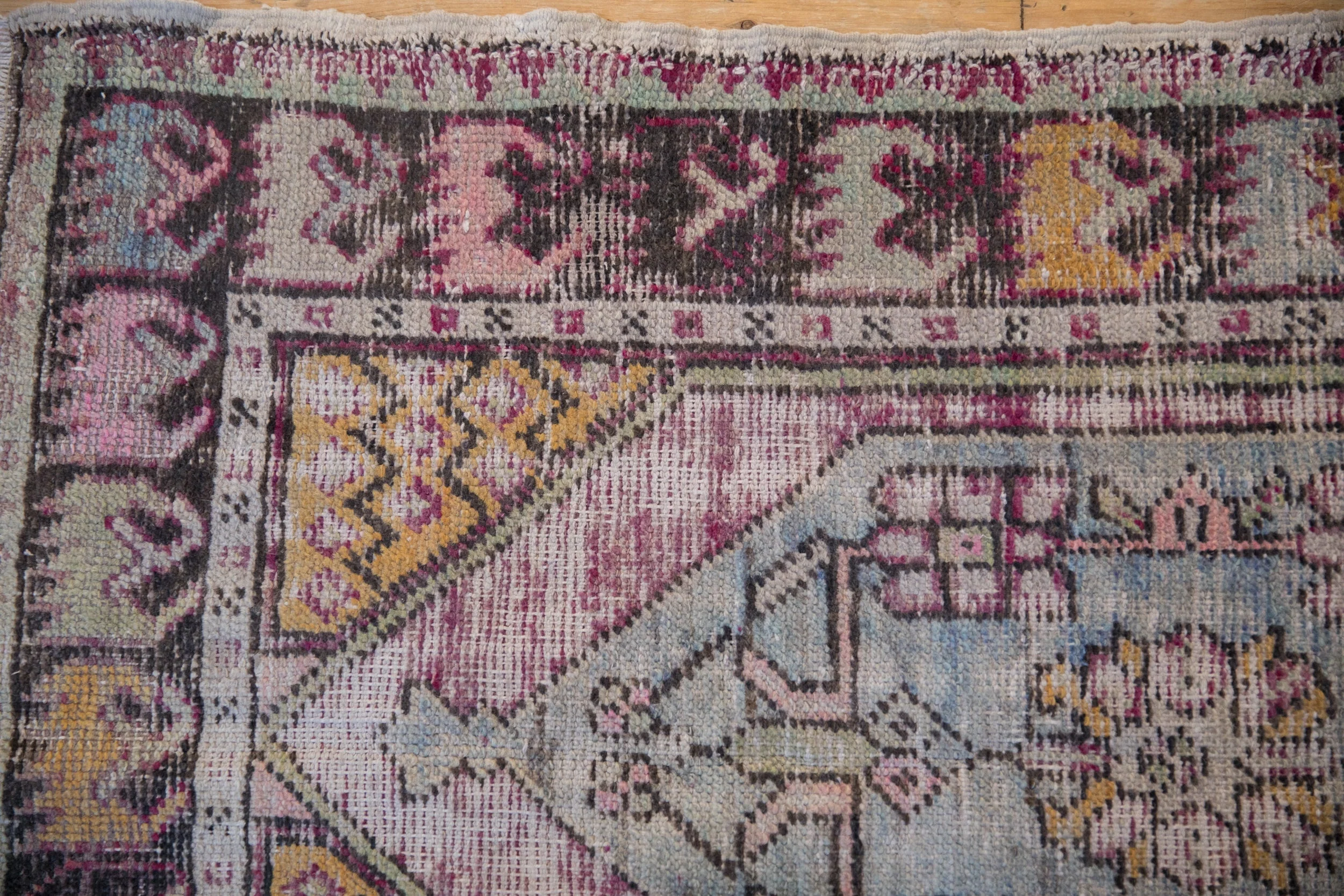 2.5x4 Vintage Distressed Oushak Rug - Image 3