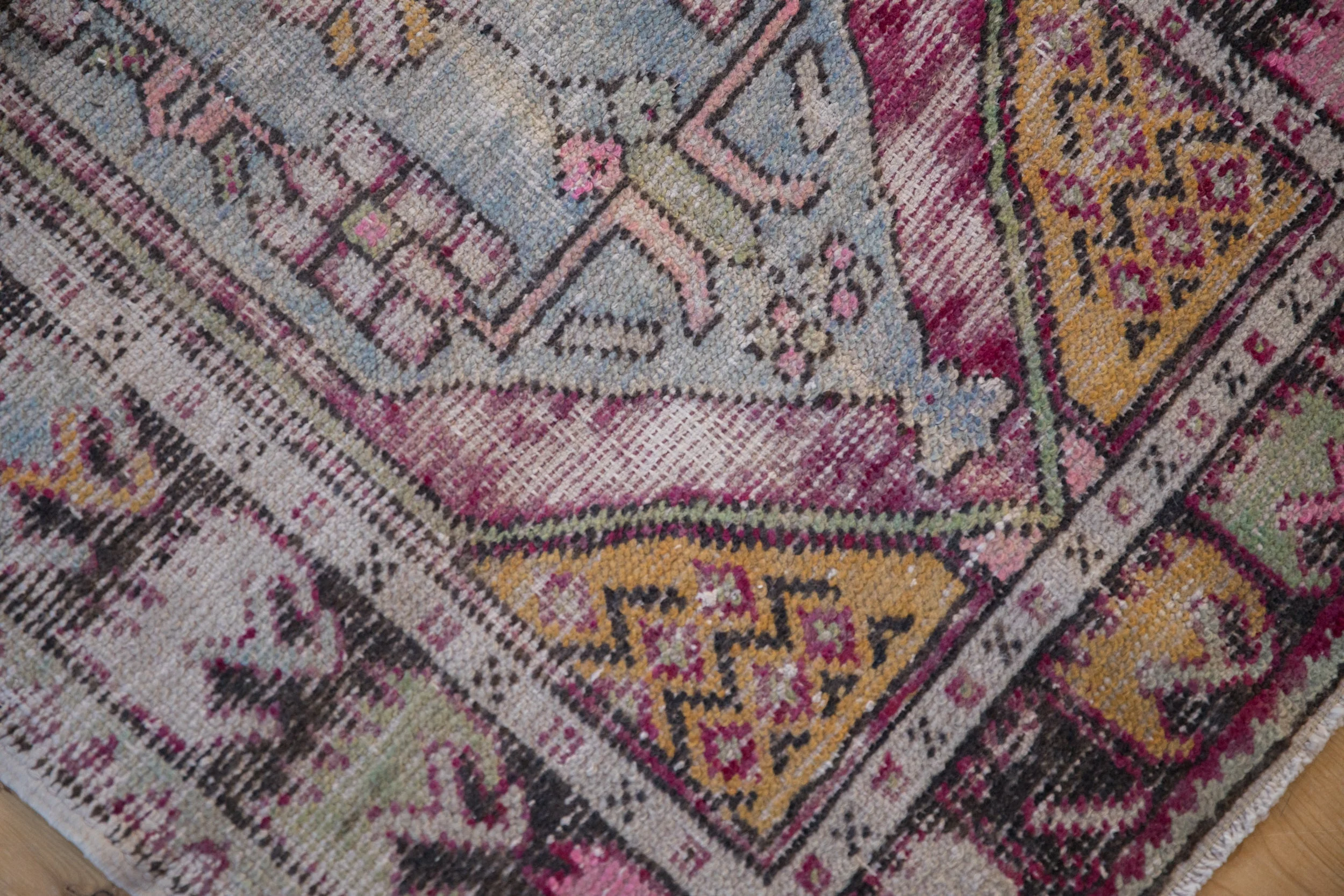 2.5x4 Vintage Distressed Oushak Rug - Image 7
