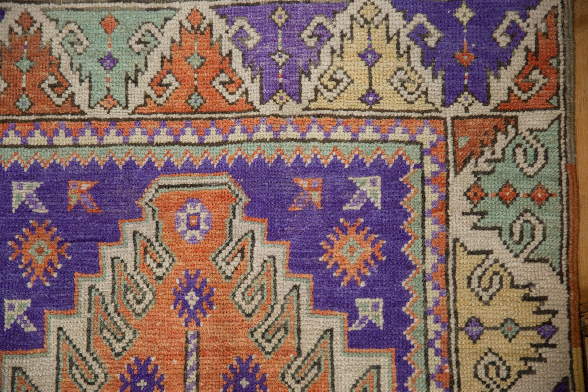 2.5x4 Vintage Distressed Oushak Rug - Image 3