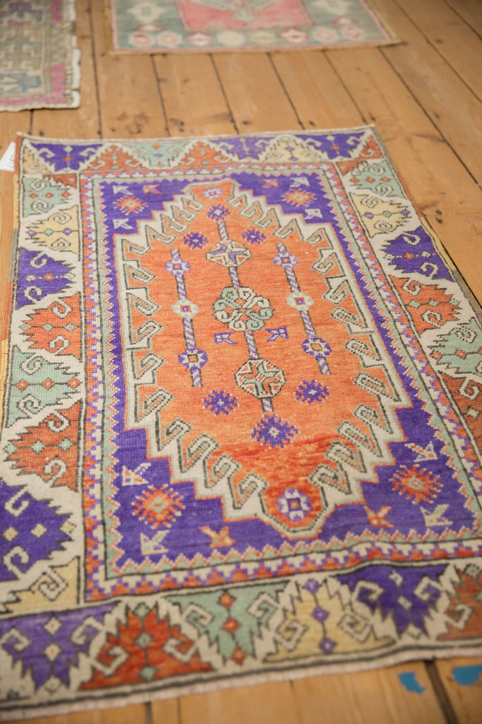 2.5x4 Vintage Distressed Oushak Rug - Image 6