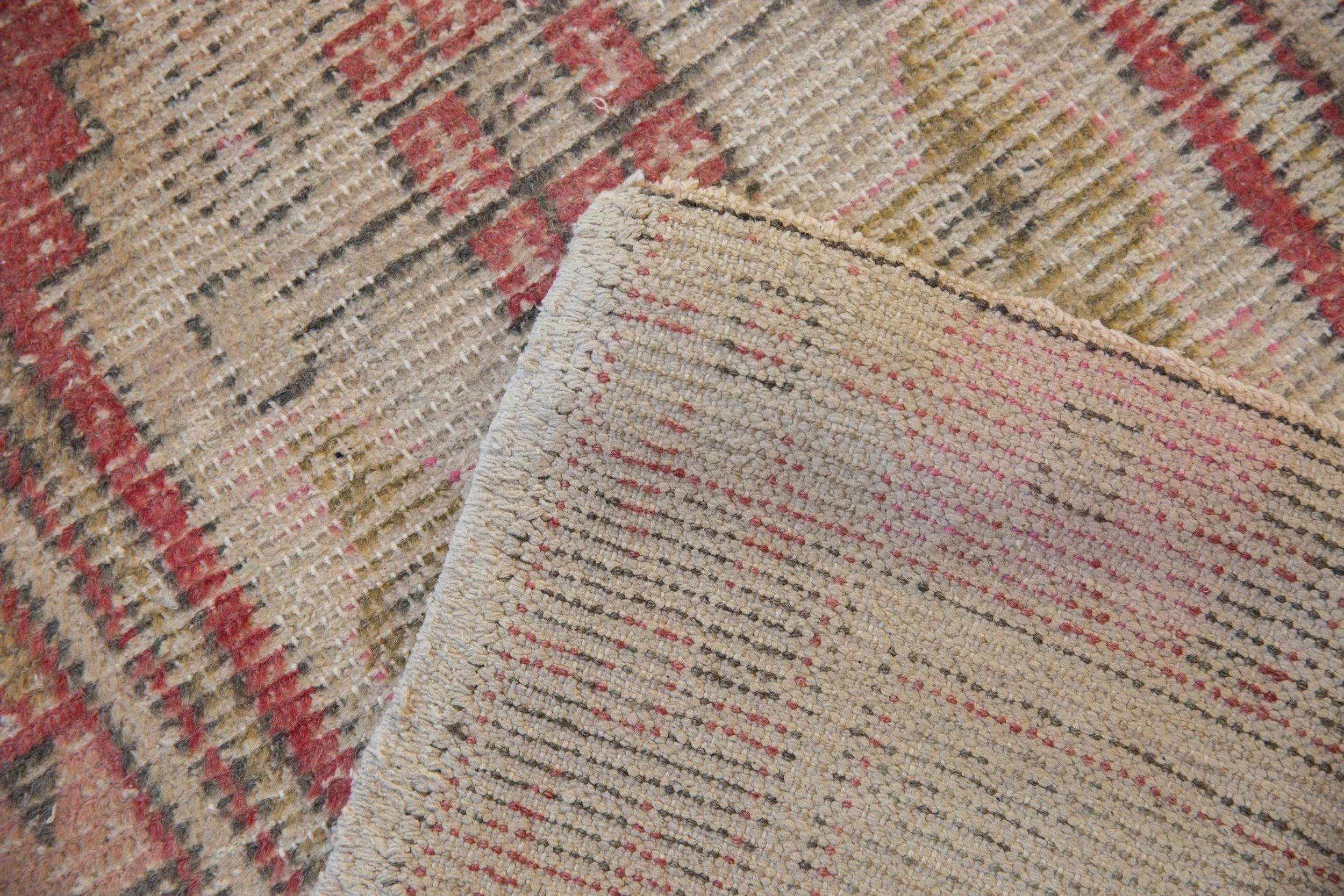 2.5x4 Vintage Distressed Oushak Rug - Image 6