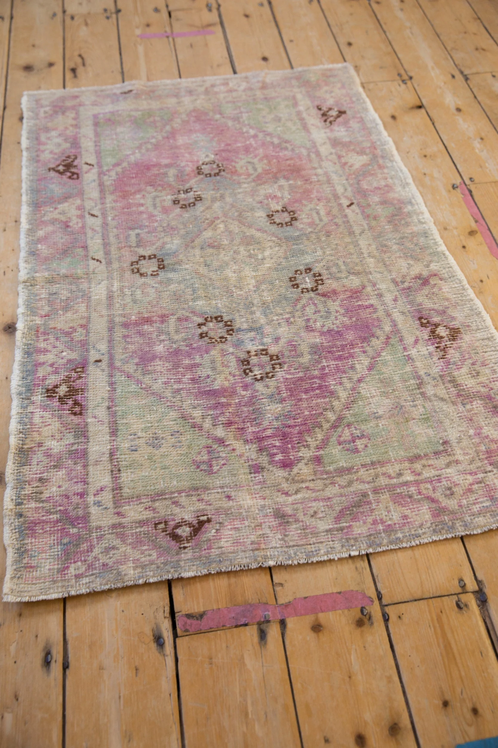 2.5x4 Vintage Distressed Oushak Rug - Image 5