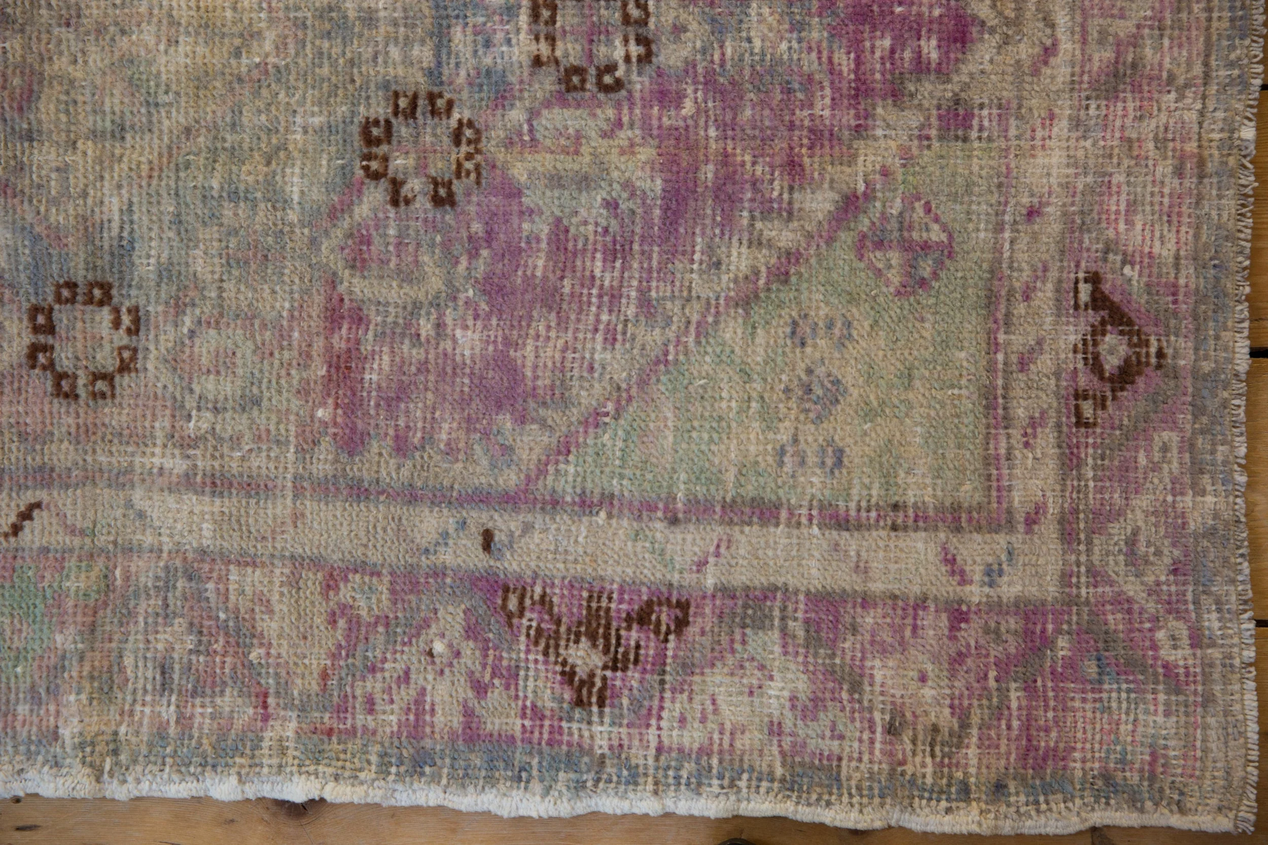 2.5x4 Vintage Distressed Oushak Rug - Image 6
